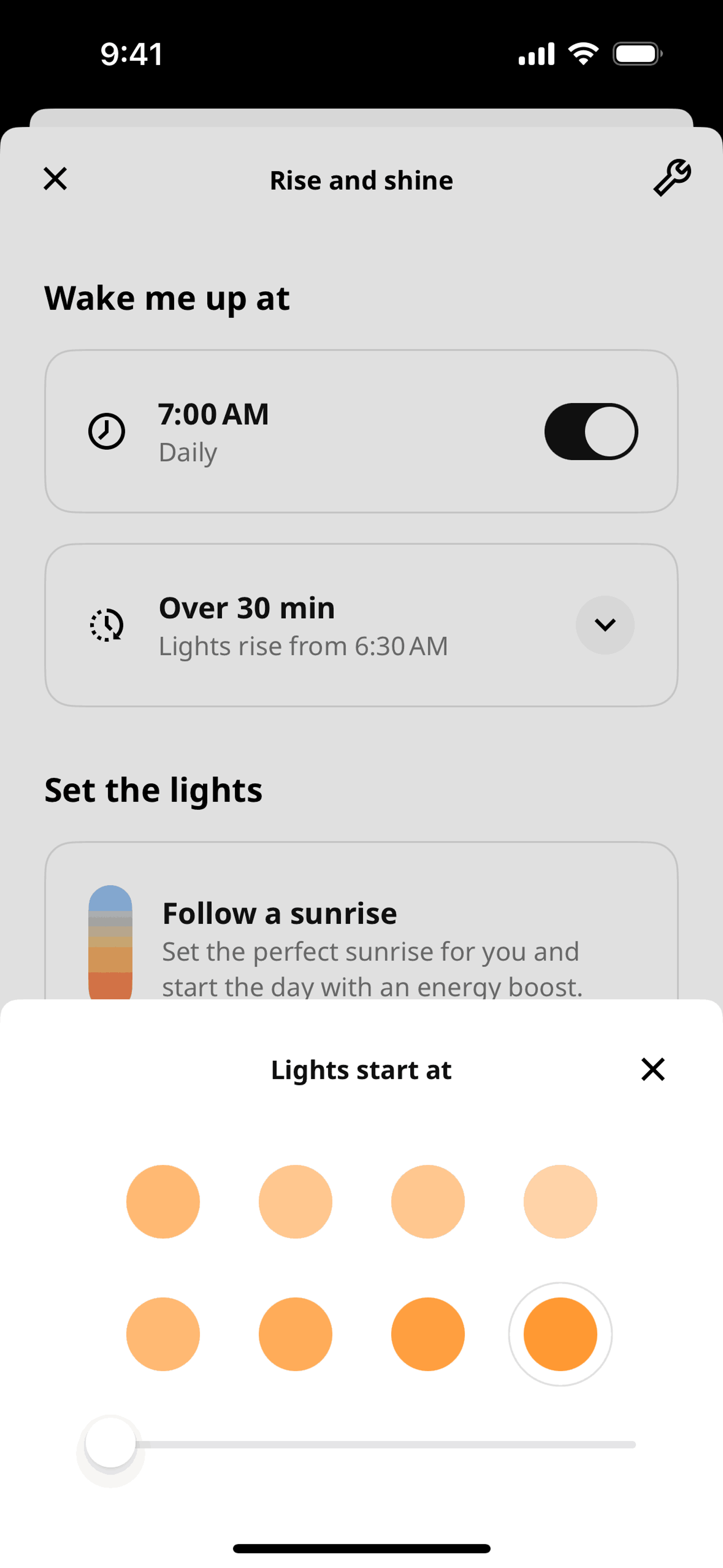 IKEA Home smart iOS Utilities interface screenshot 16