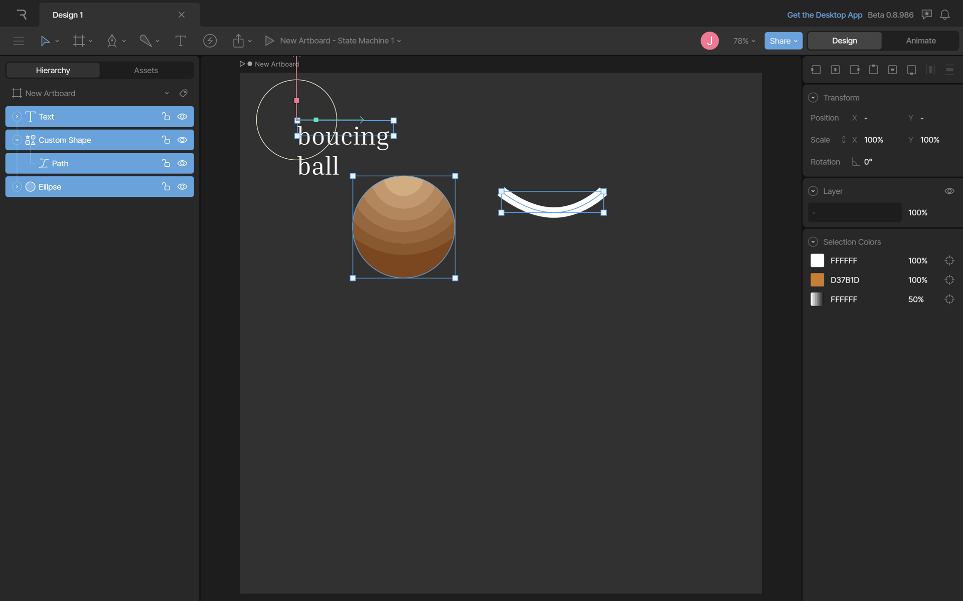 Rive Web Graphics & Design interface screenshot 9