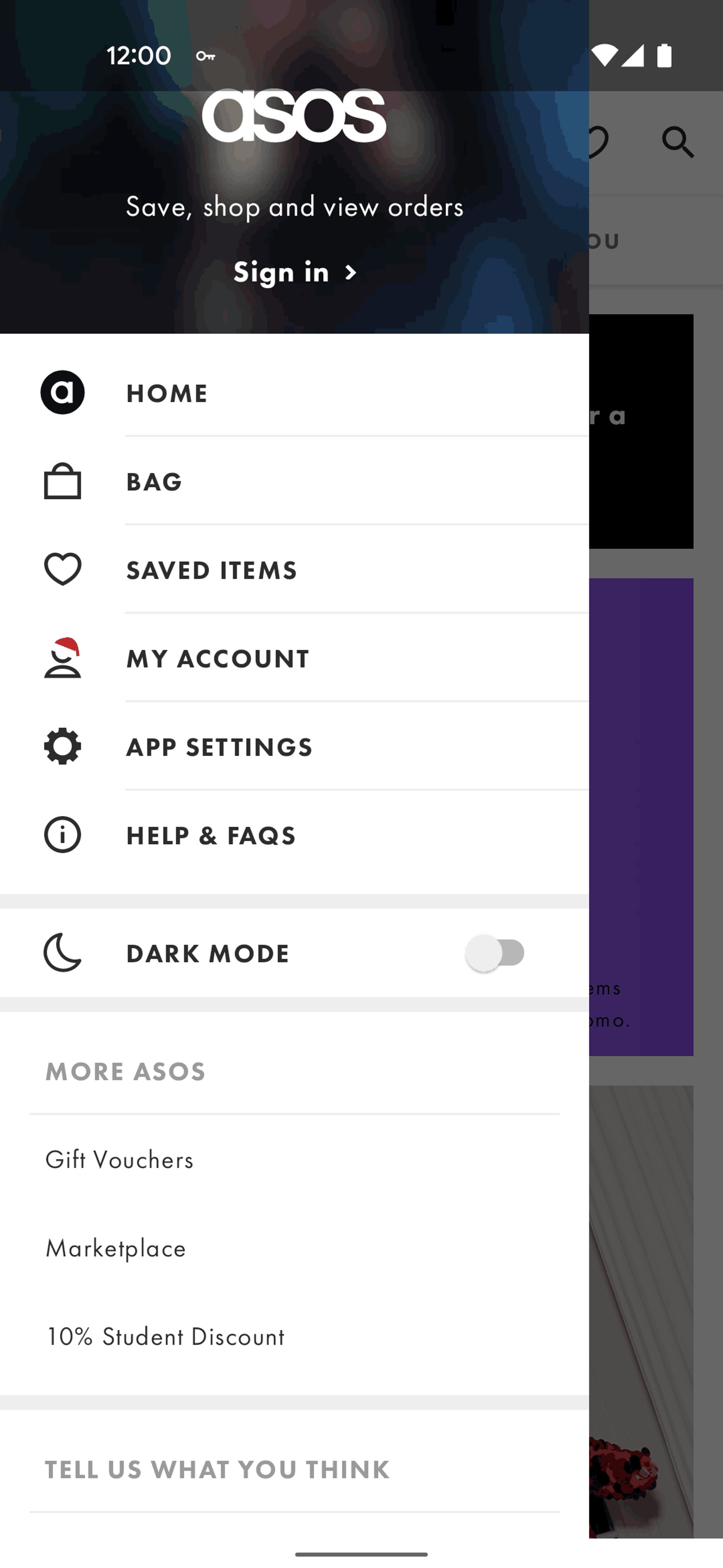 ASOS Android Shopping interface screenshot 8