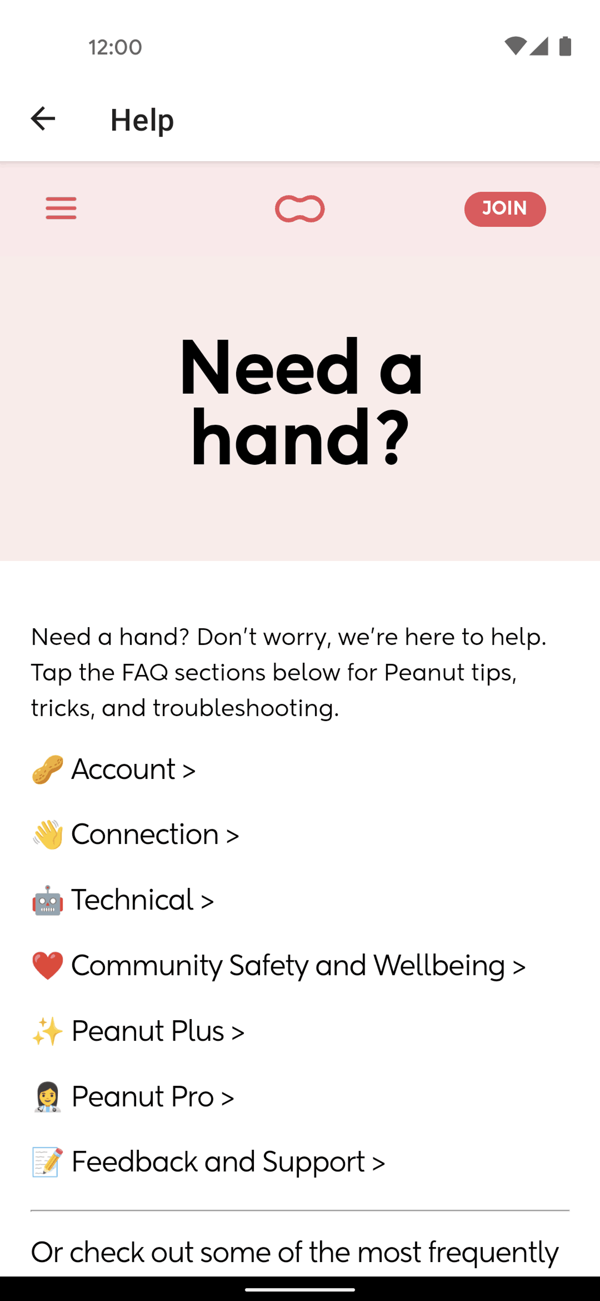 Peanut Android Social Networking interface screenshot 20