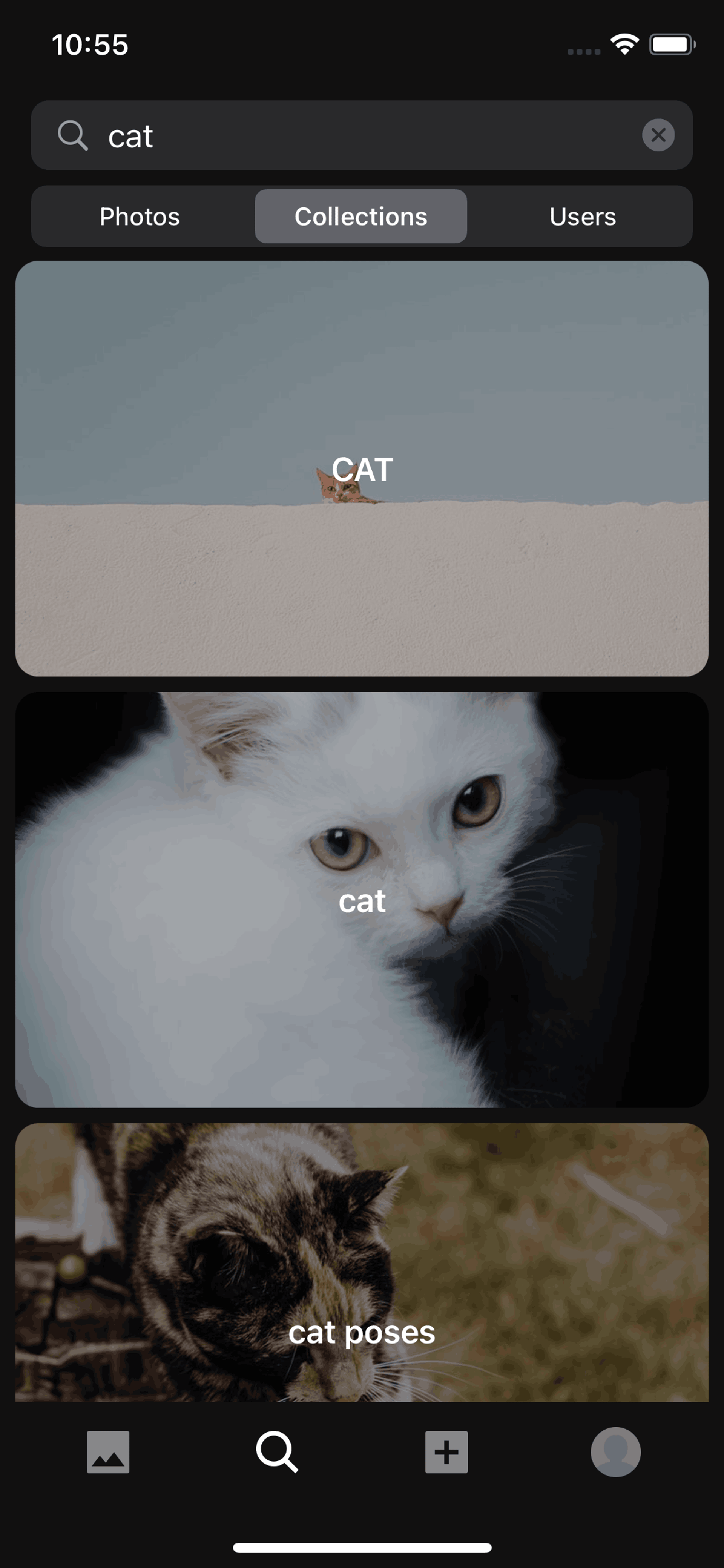 Unsplash iOS Photo & Video interface screenshot 11