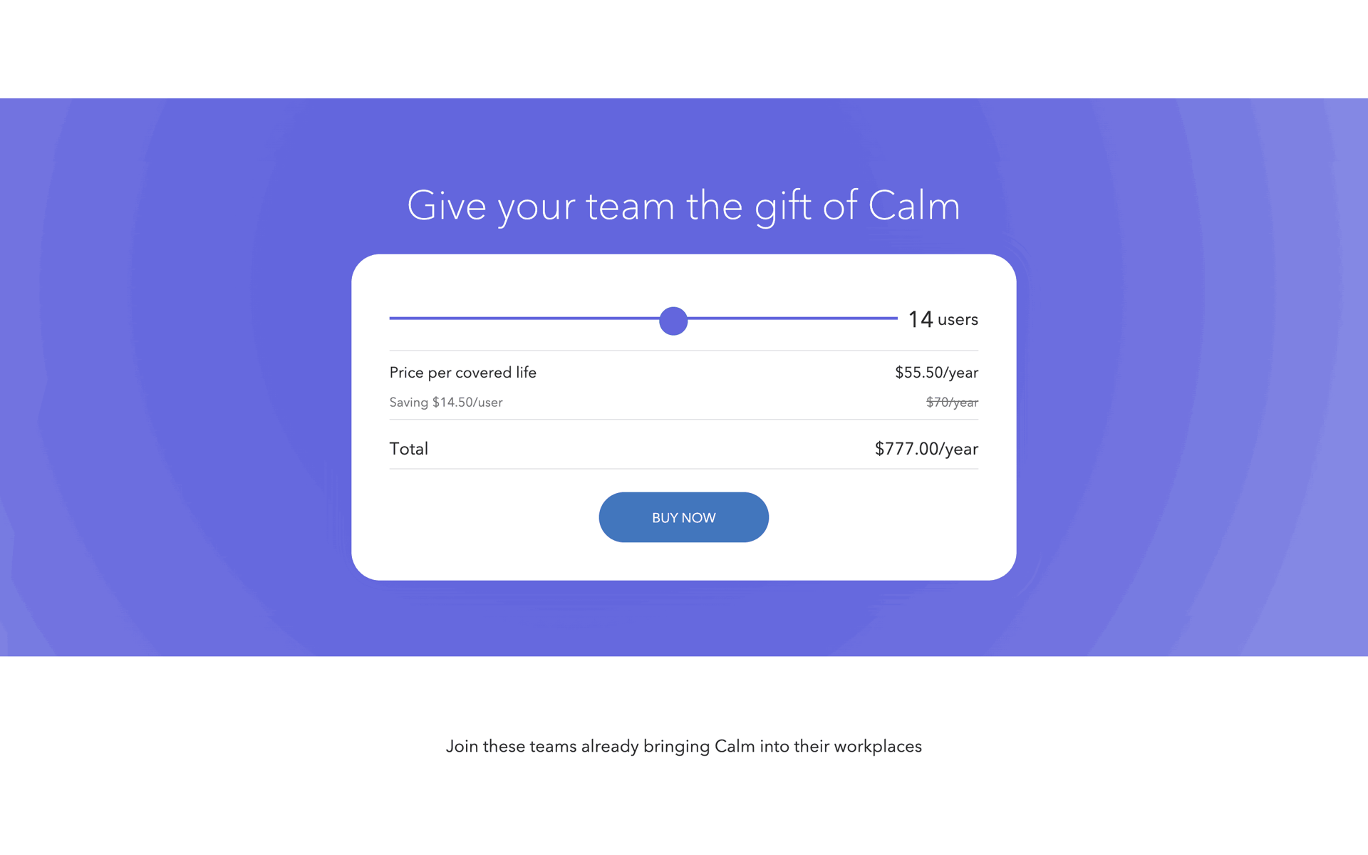 Calm Web Health & Fitness interface screenshot 18