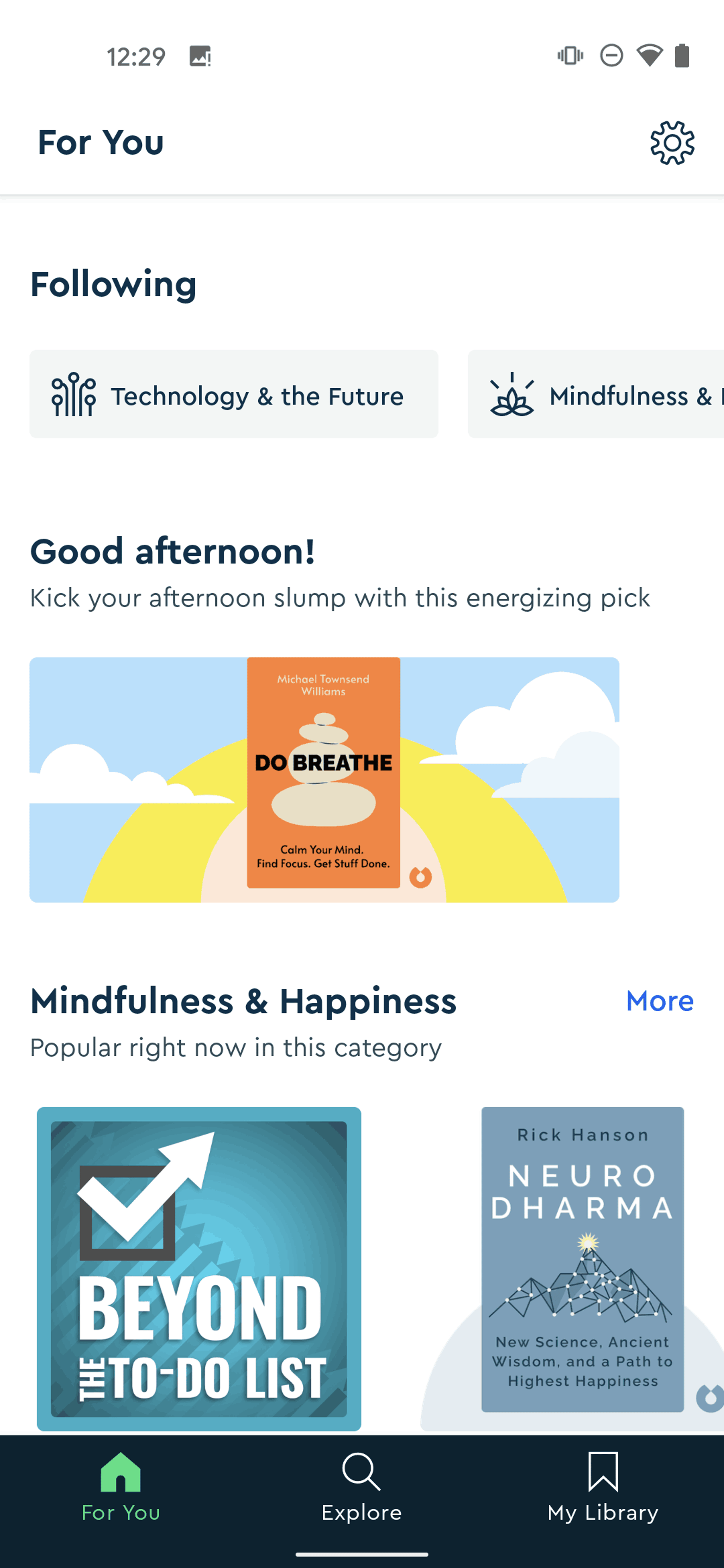 Blinkist Android Education interface screenshot 22
