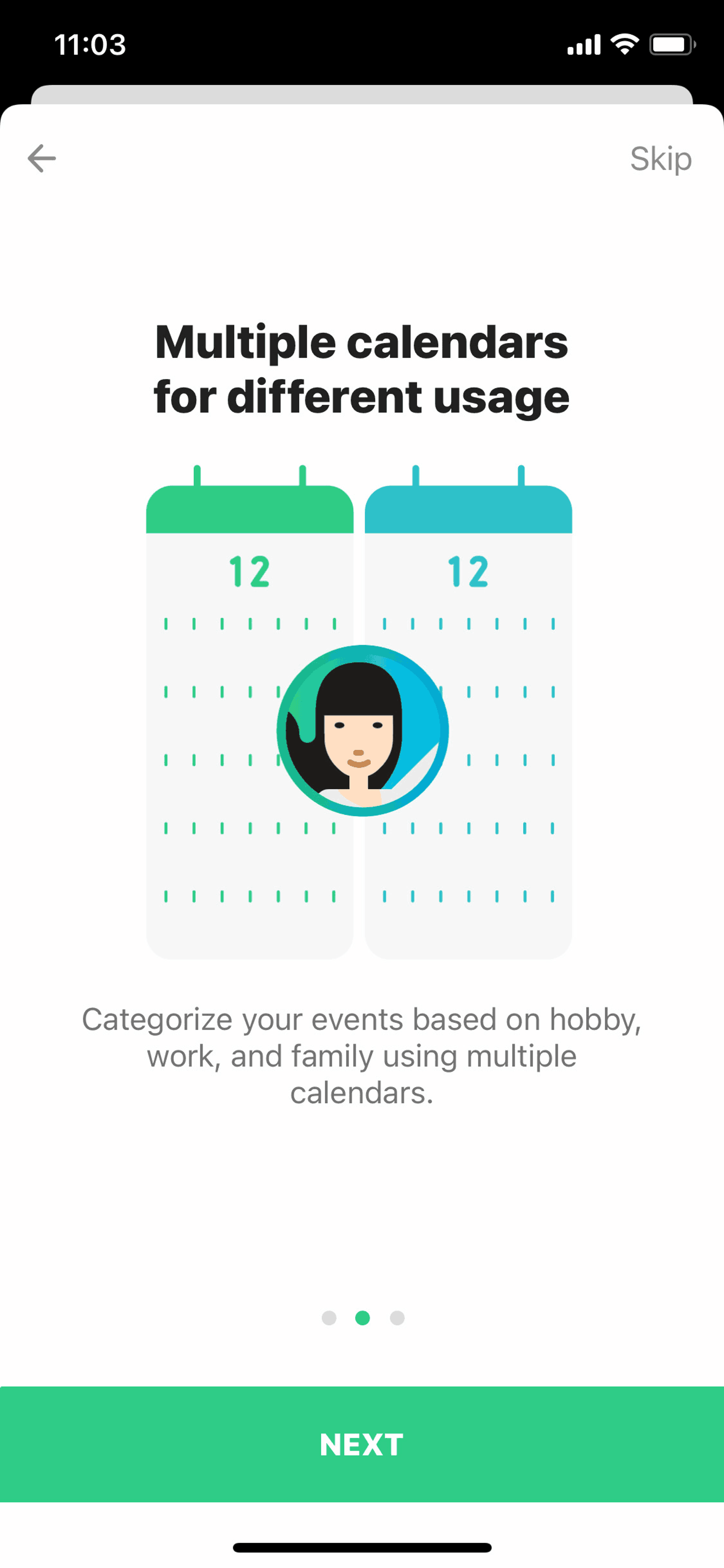 TimeTree iOS Productivity interface screenshot 12