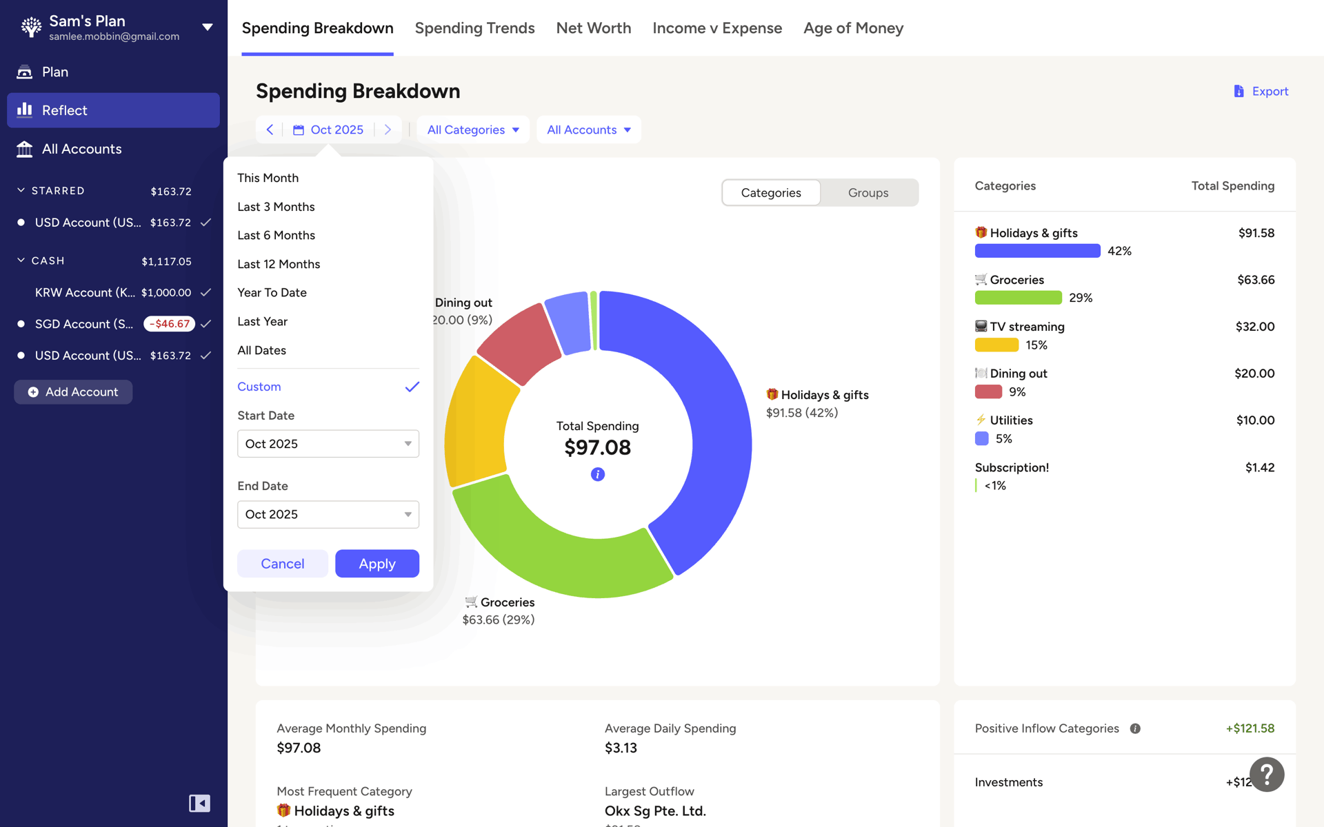 YNAB Web Finance interface screenshot 23