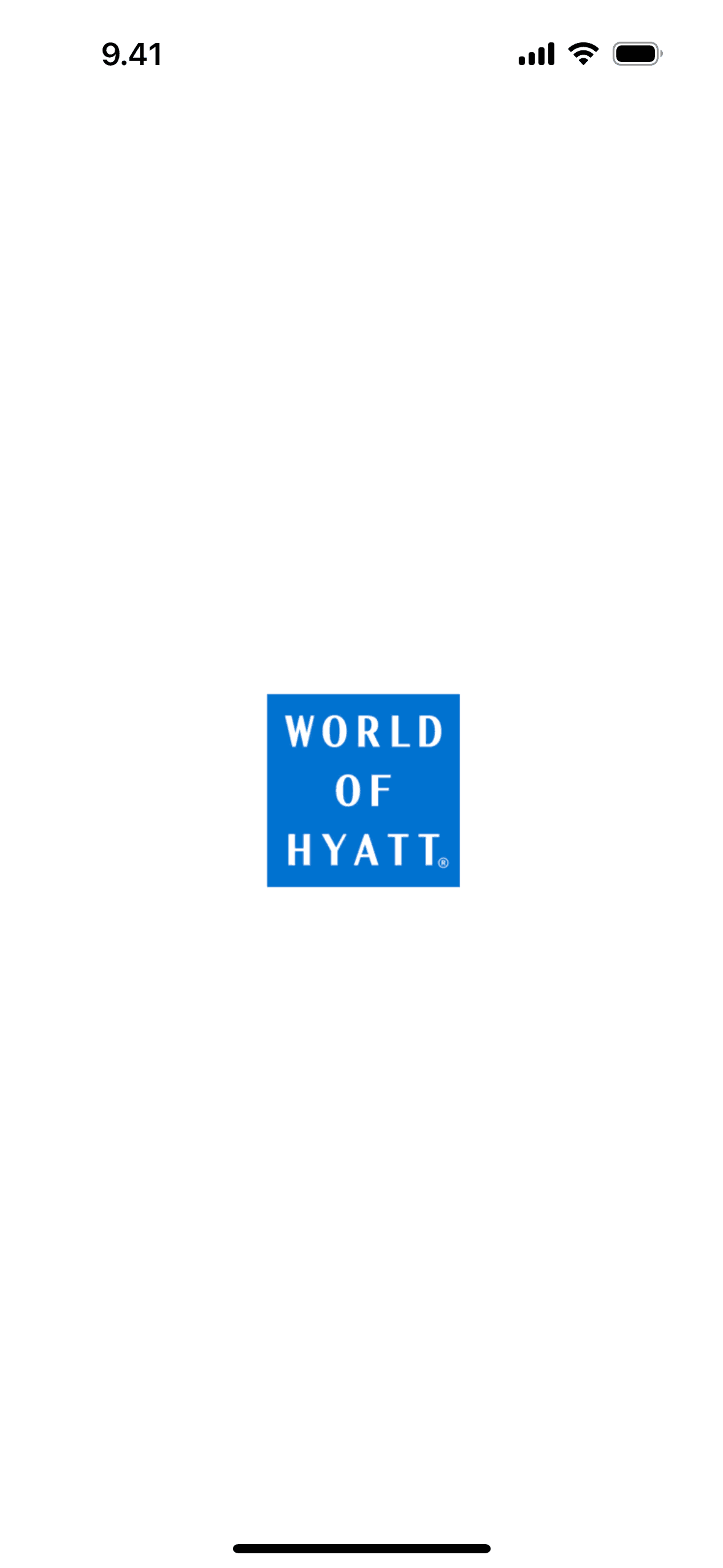 World of Hyatt iOS Travel & Transportation interface screenshot 1