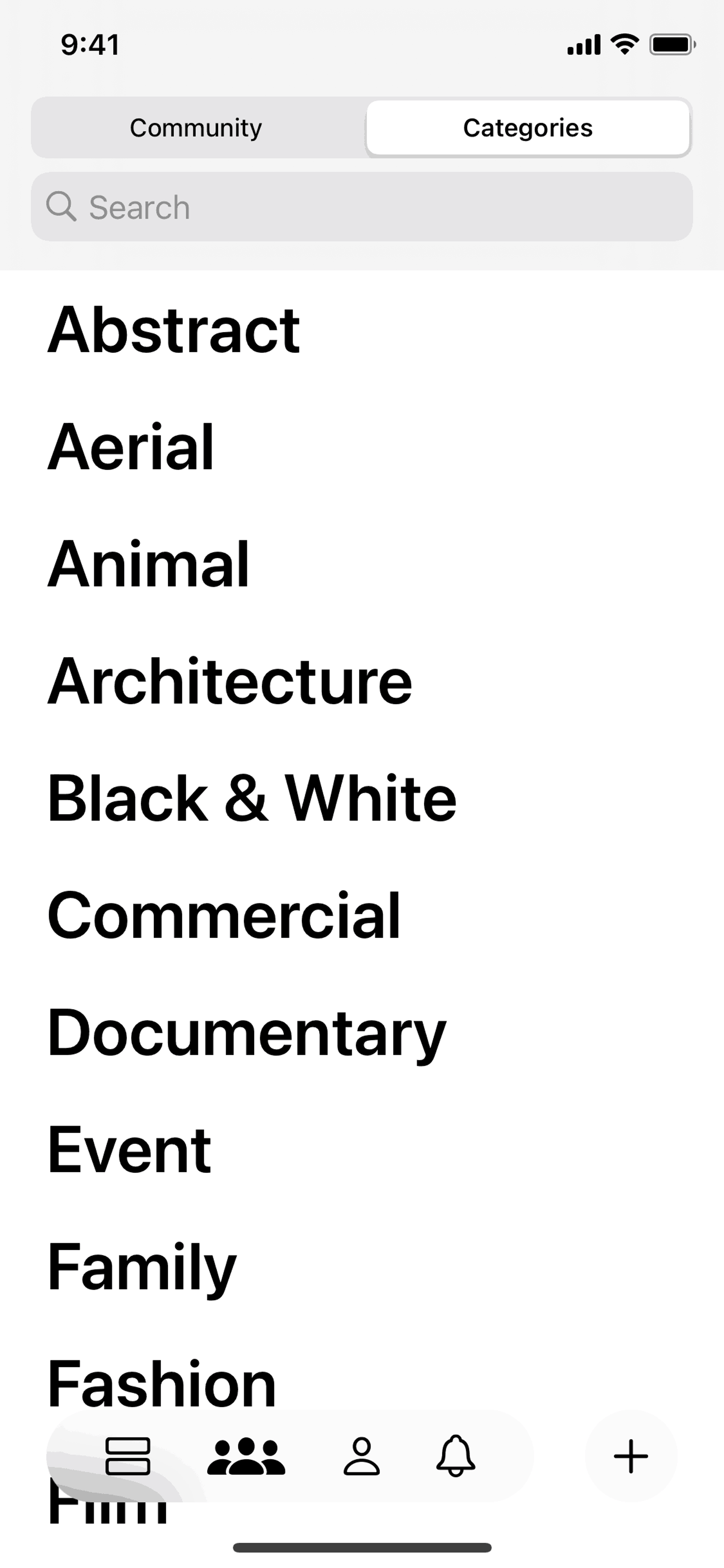 Glass iOS Photo & Video interface screenshot 4