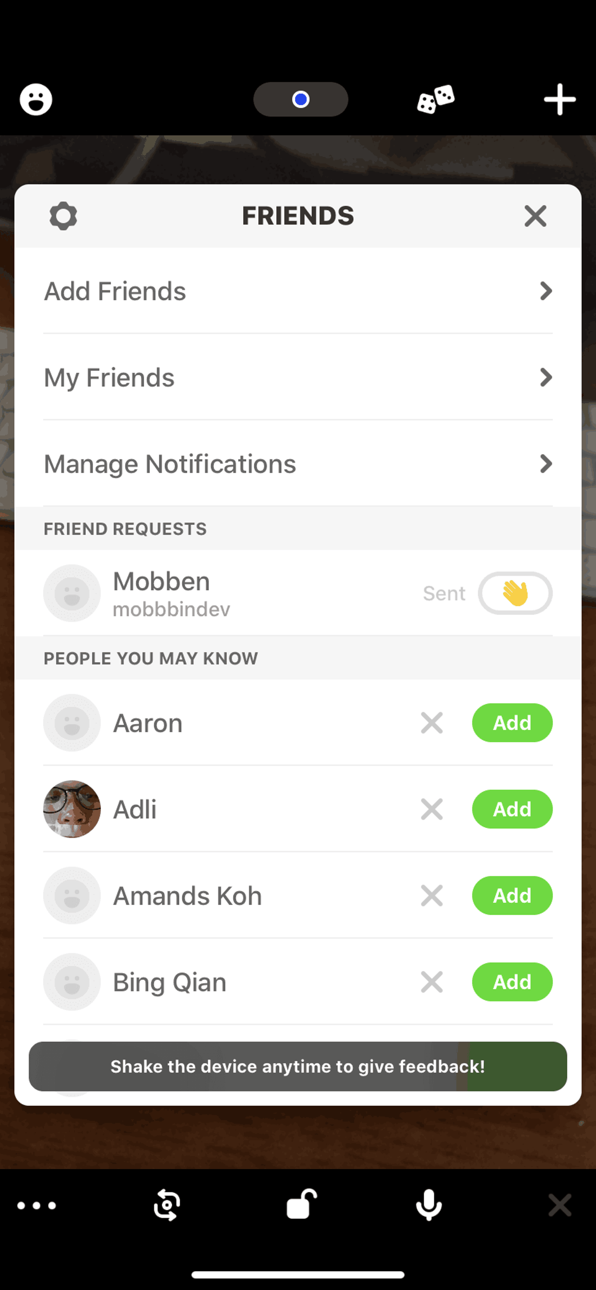 Houseparty iOS Social Networking interface screenshot 21
