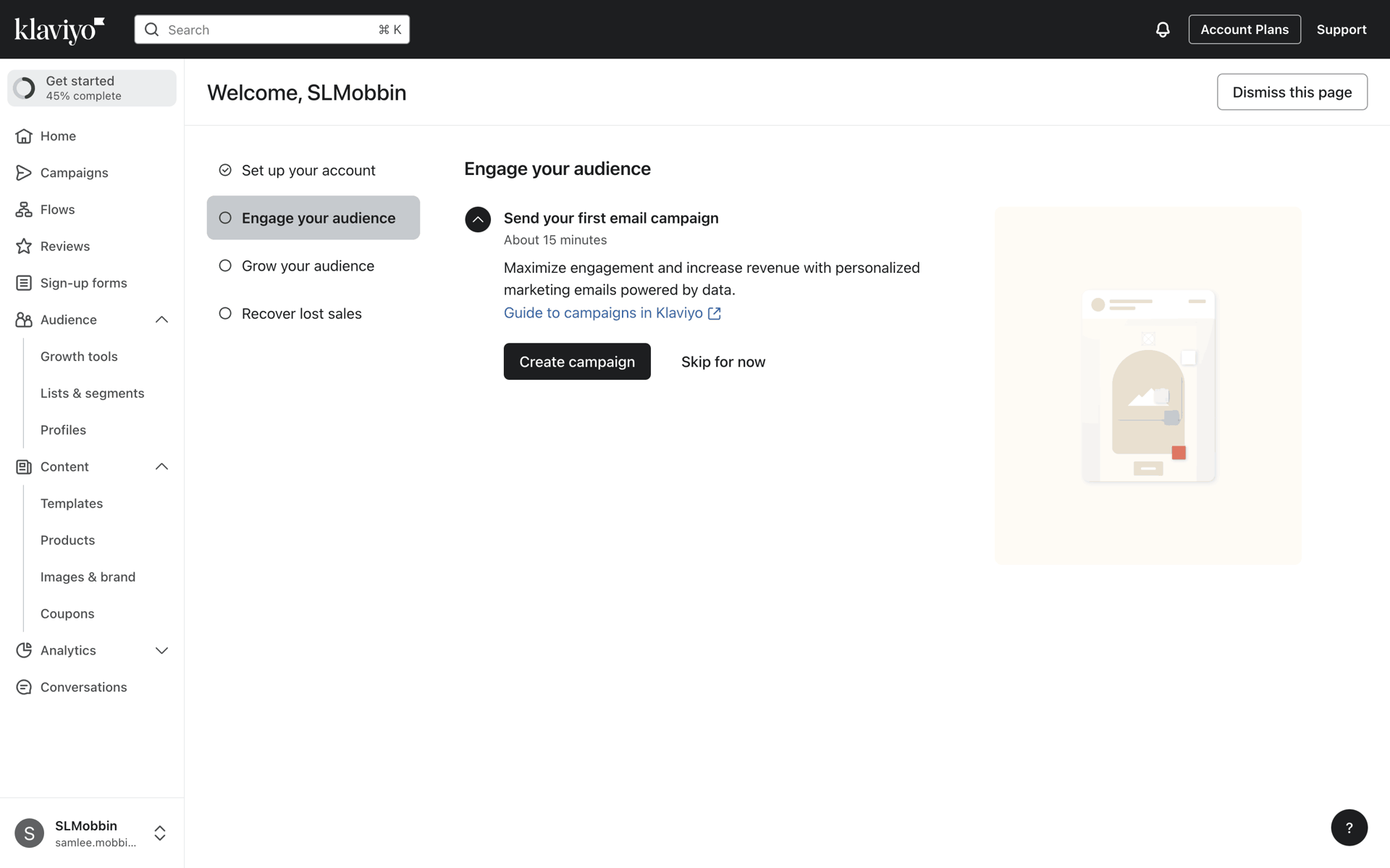 Klaviyo Web Business interface screenshot 7