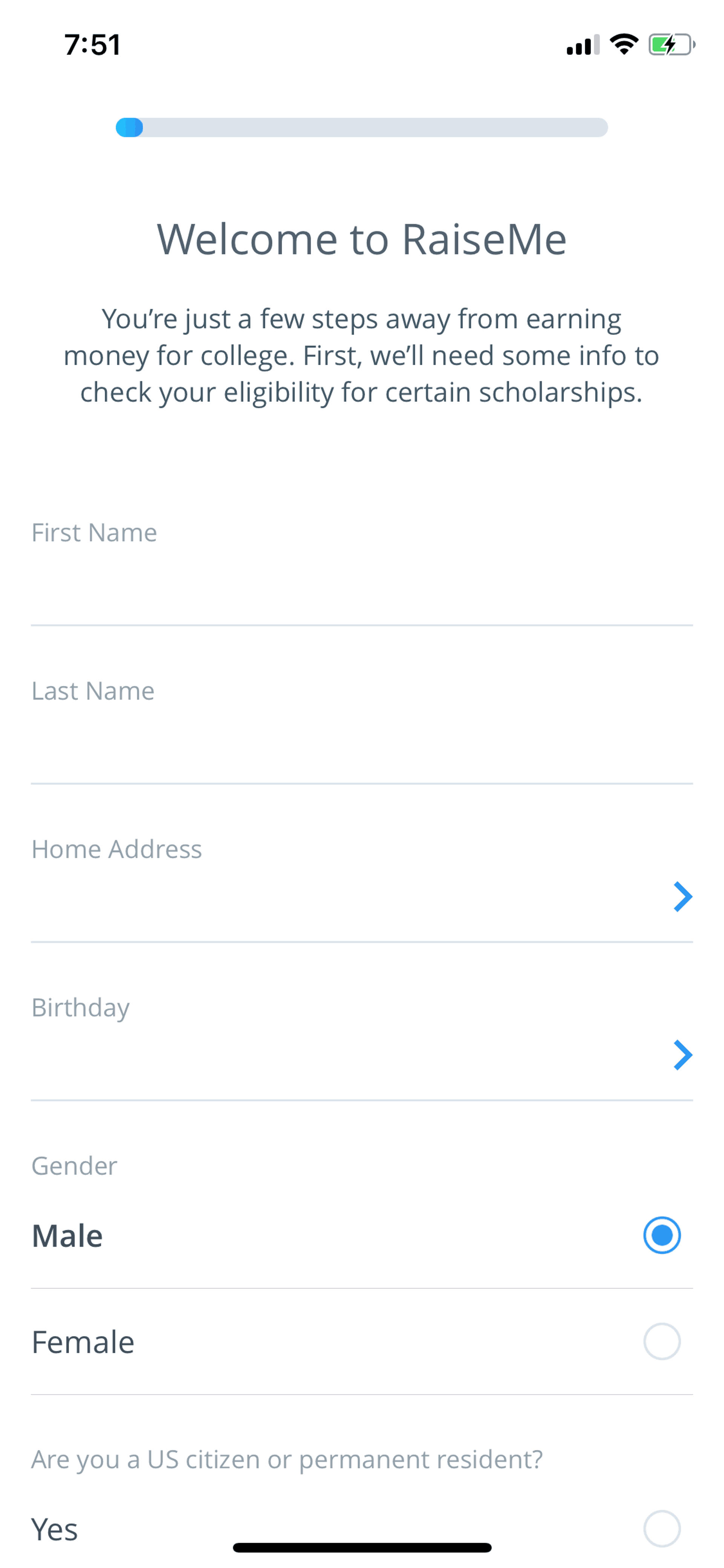 RaiseMe iOS Education interface screenshot 8