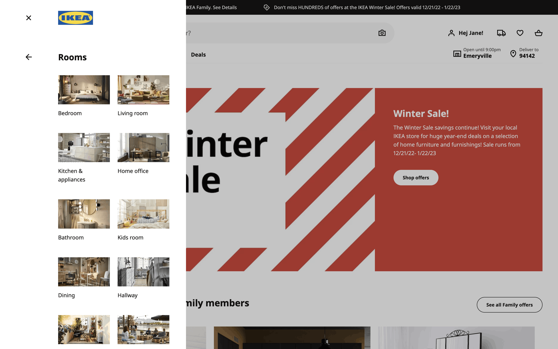 IKEA Web Shopping interface screenshot 12