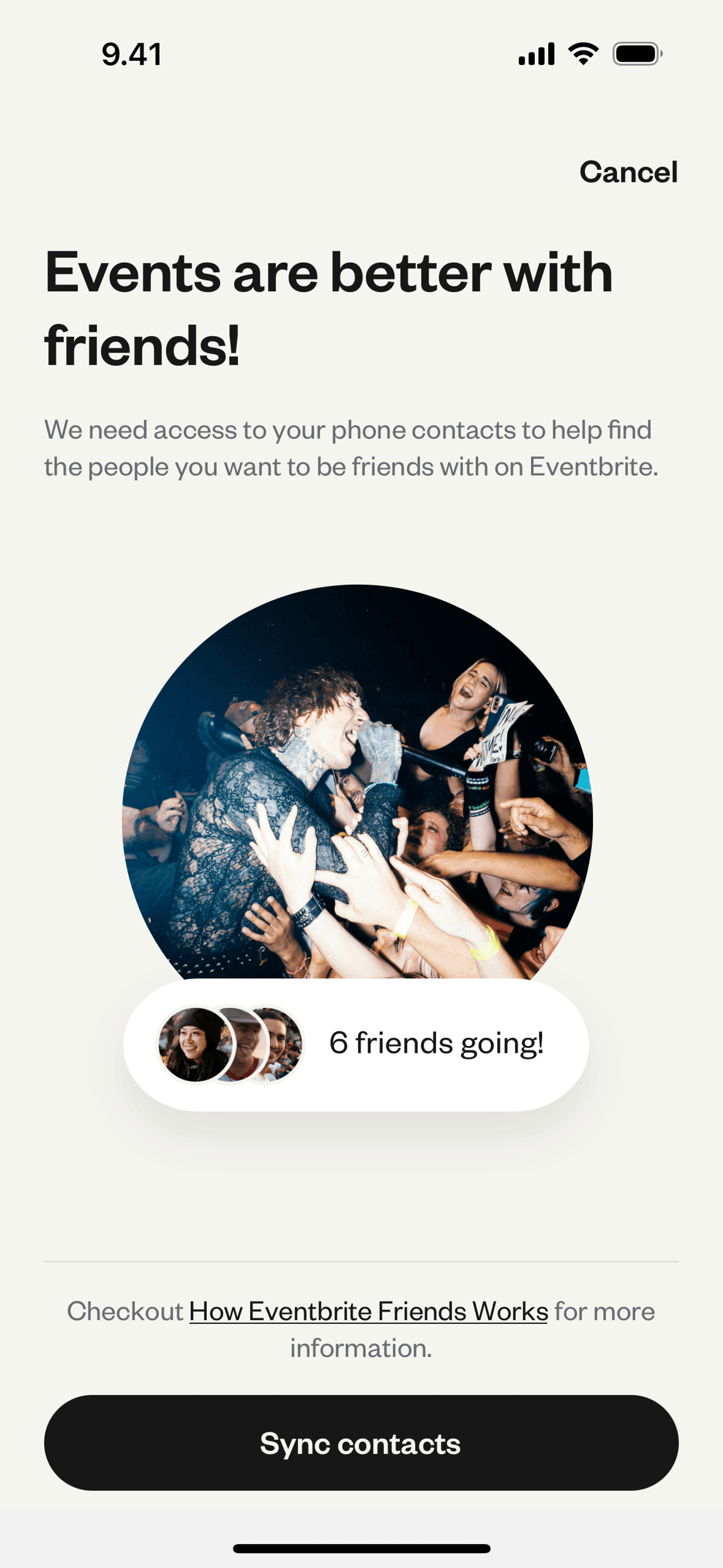 Eventbrite iOS Entertainment interface screenshot 9