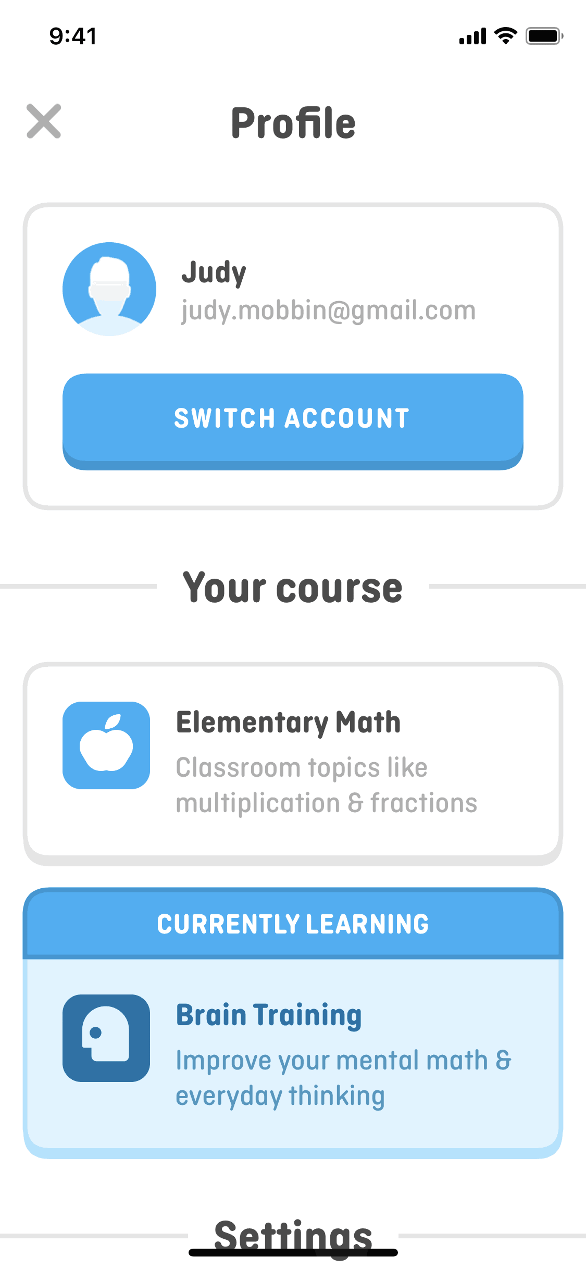 Duolingo Math iOS Education interface screenshot 2