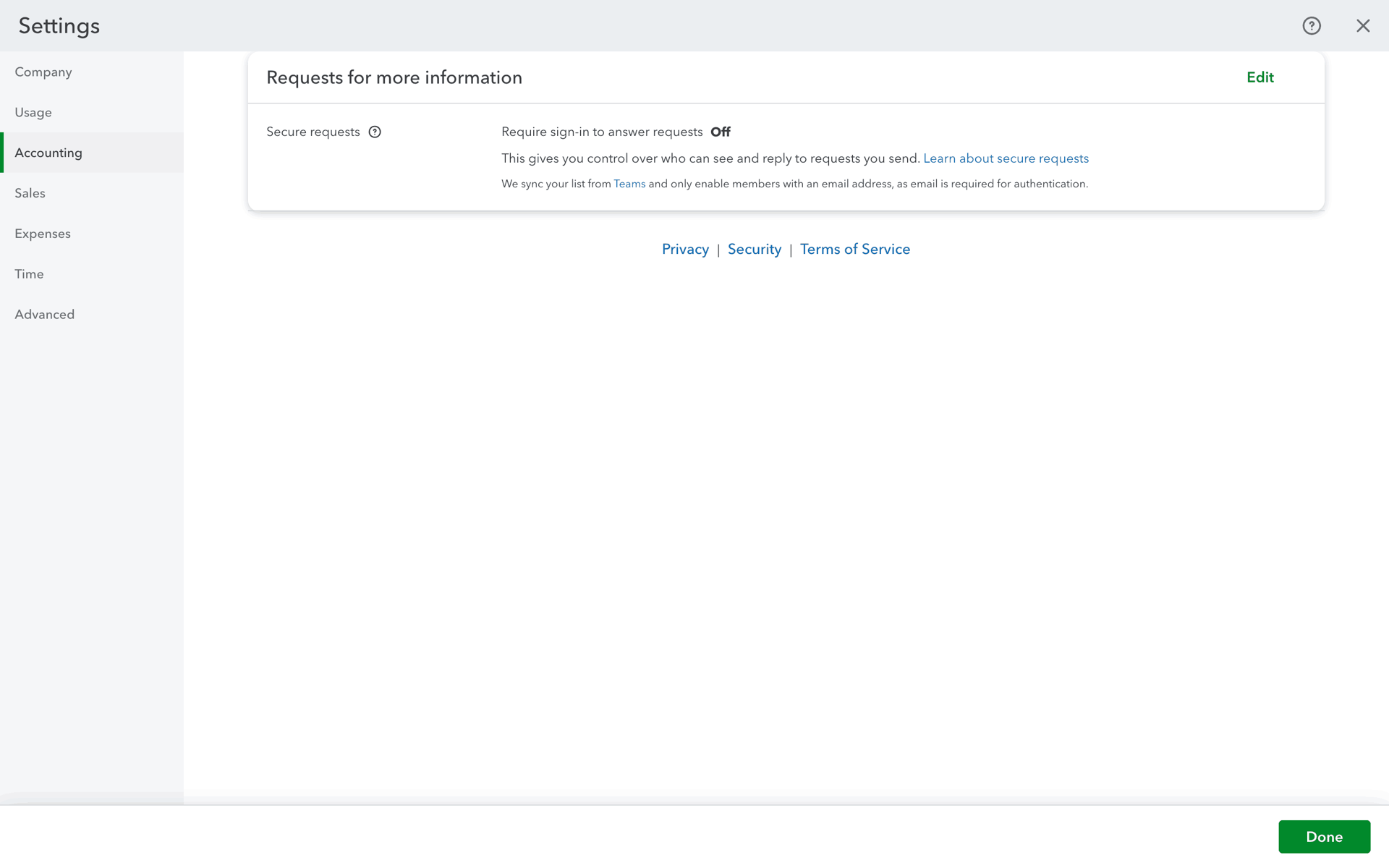 QuickBooks Web accounting interface screenshot 7