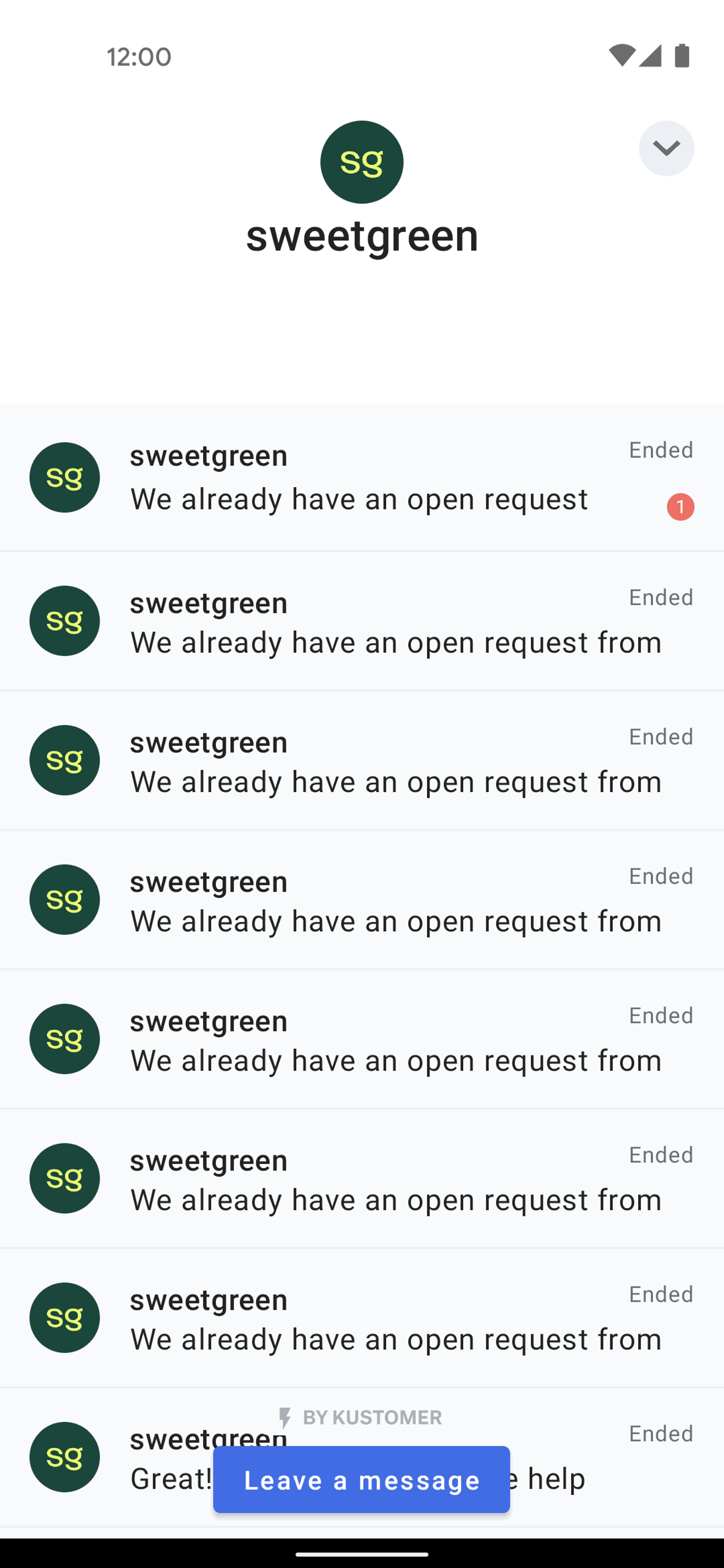 sweetgreen Android Food & Drink interface screenshot 18