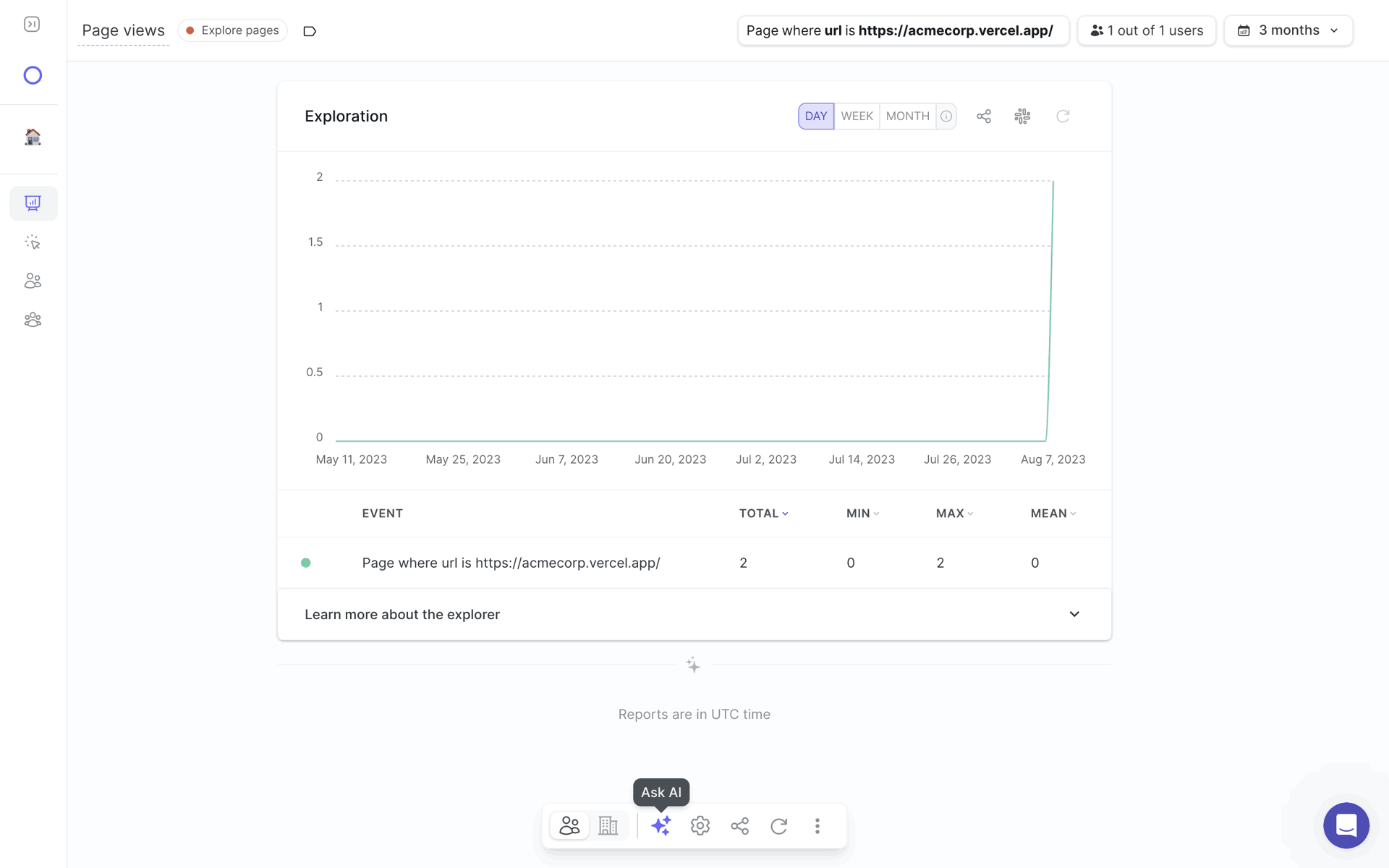 June Web Business interface screenshot 11