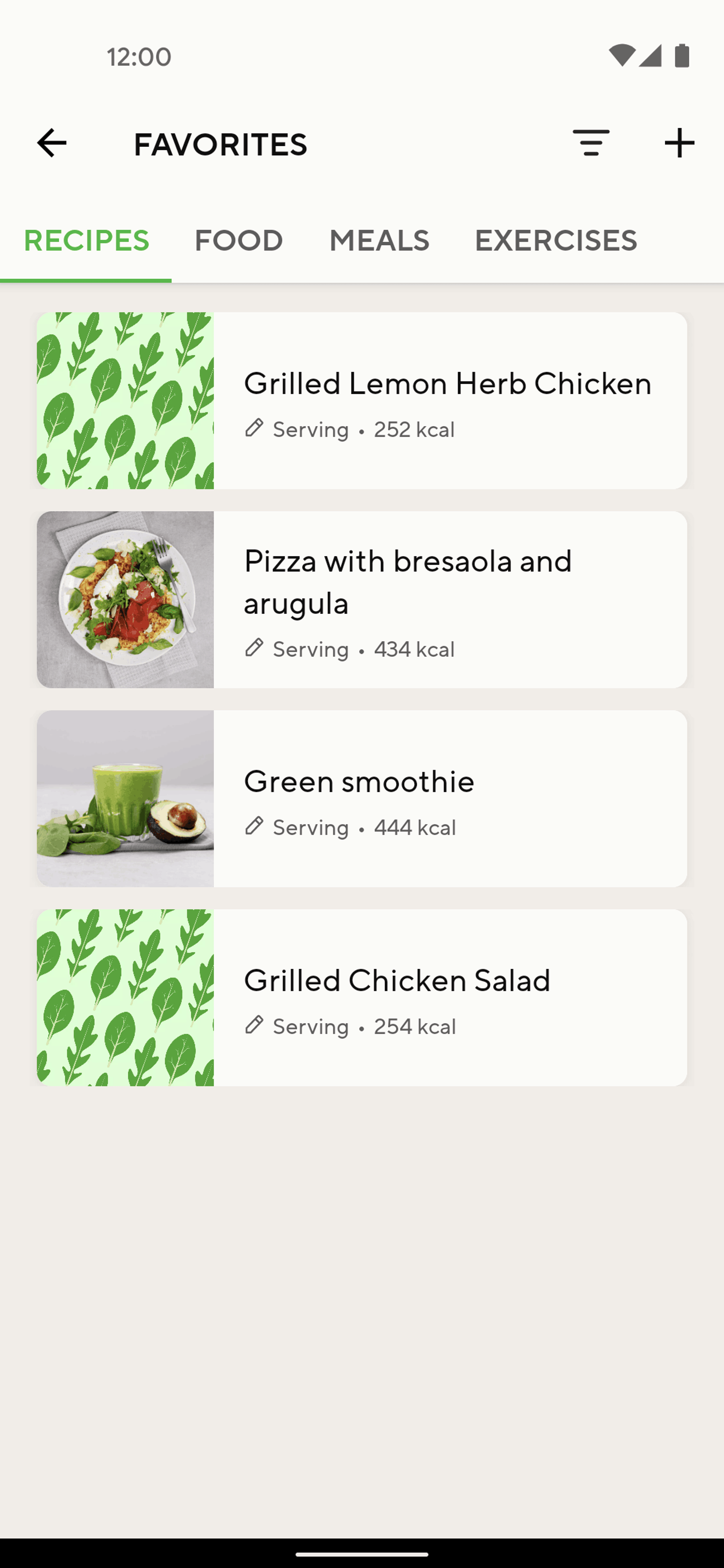 Lifesum Android Health & Fitness interface screenshot 21