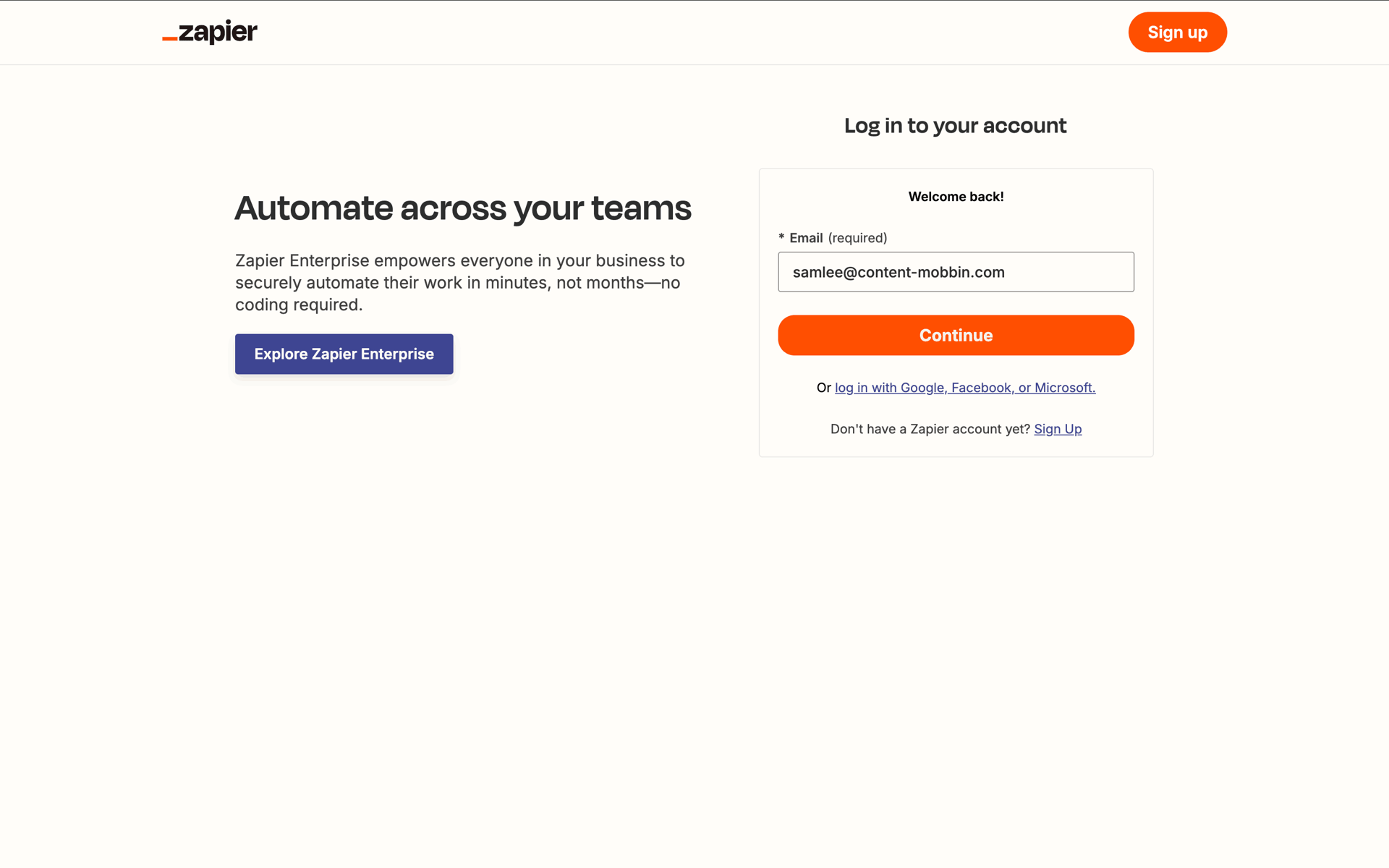 Zapier Web Productivity interface screenshot 4