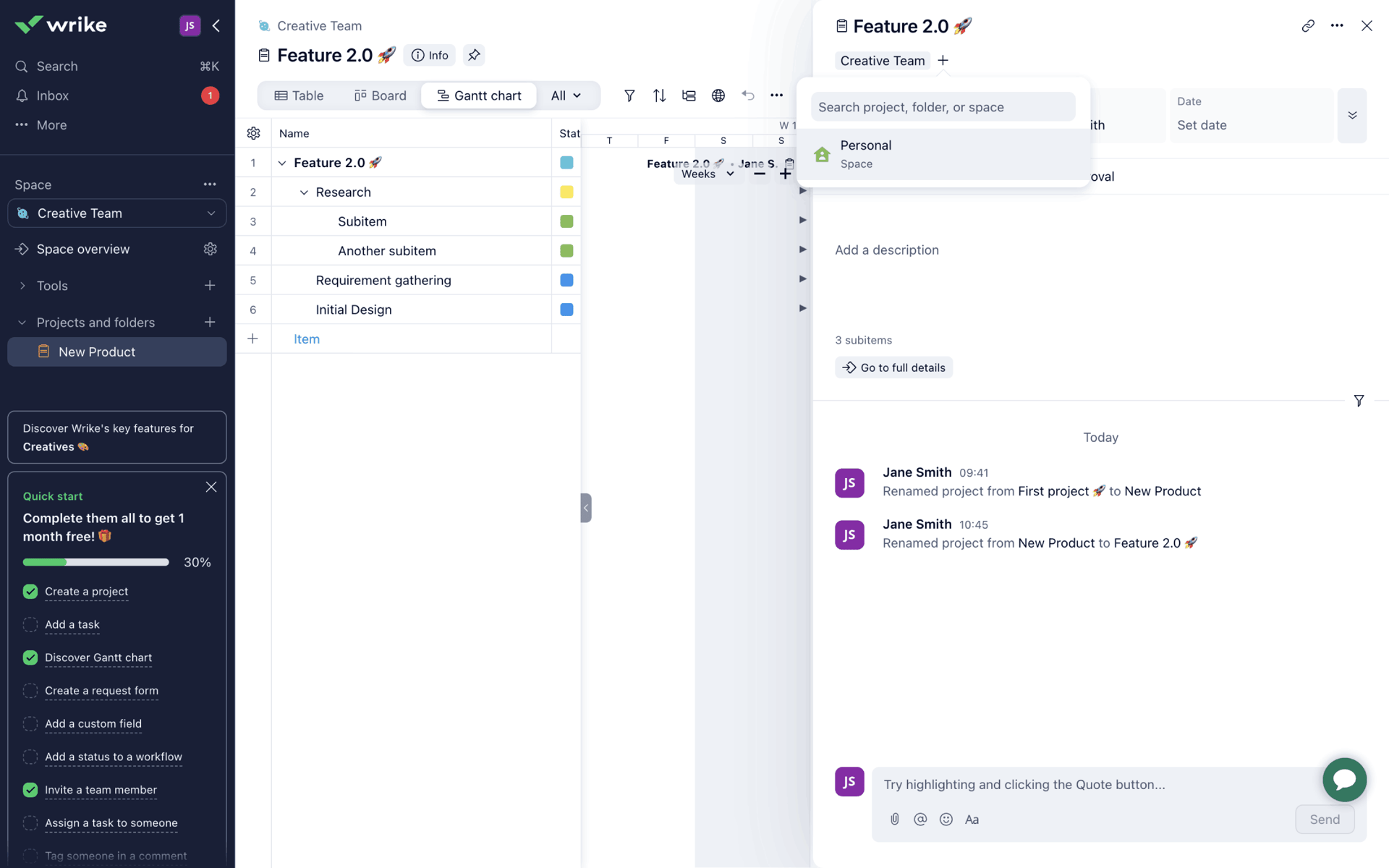 Wrike Web Productivity interface screenshot 15