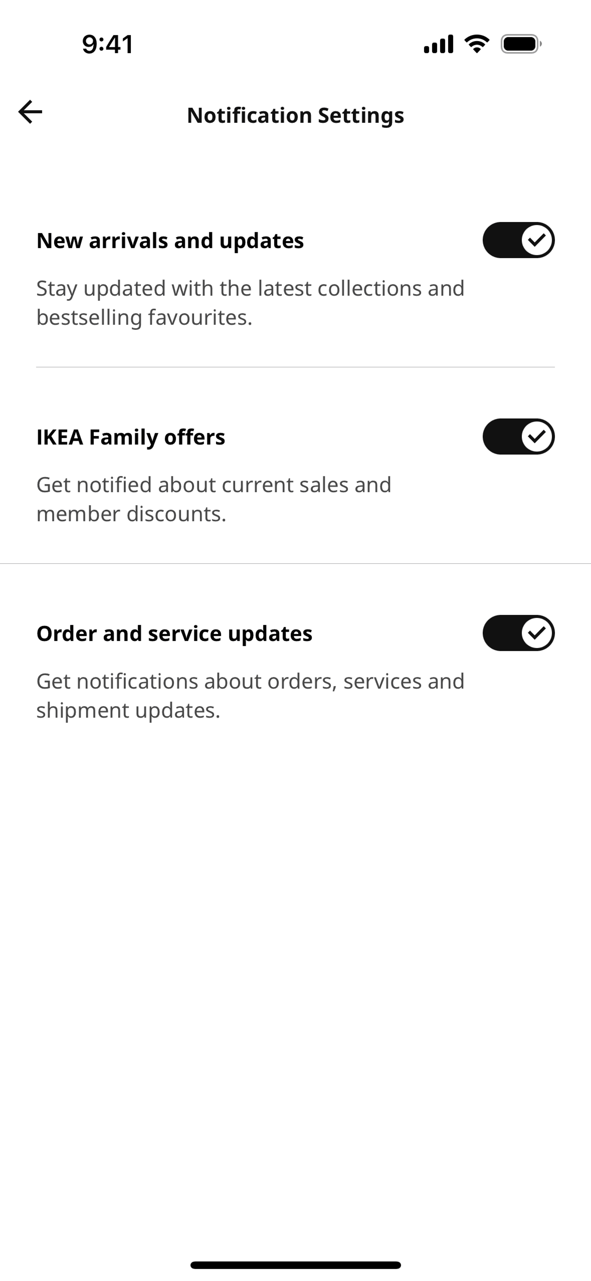 IKEA iOS Shopping interface screenshot 12
