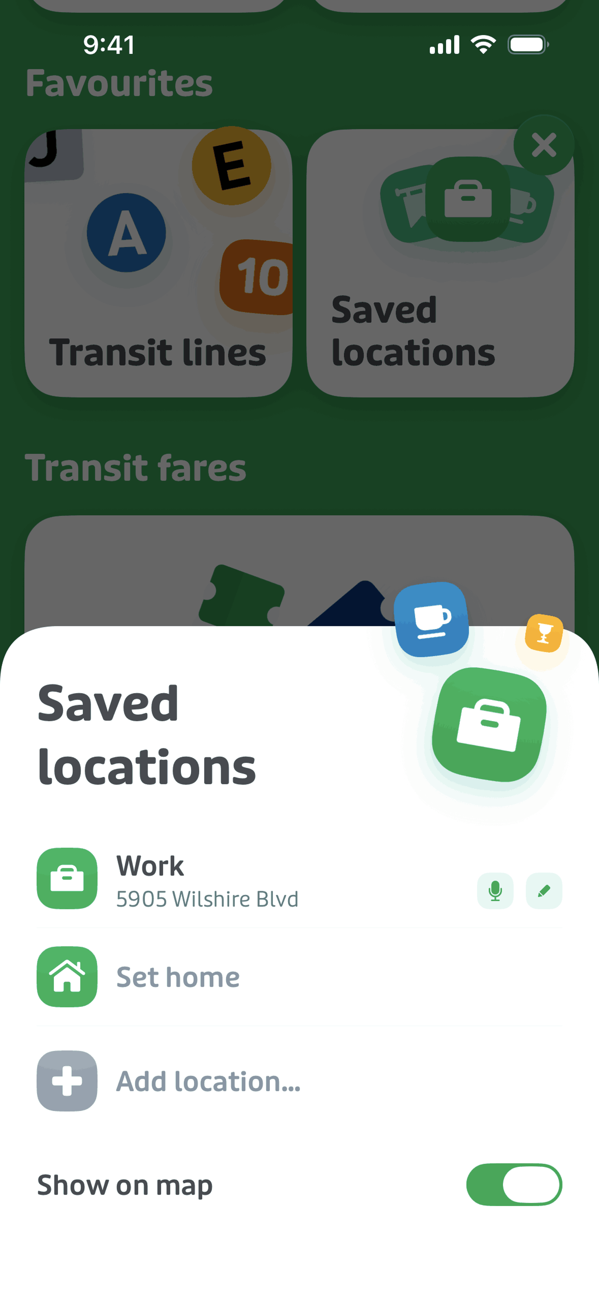 Transit iOS Maps & Navigation interface screenshot 17