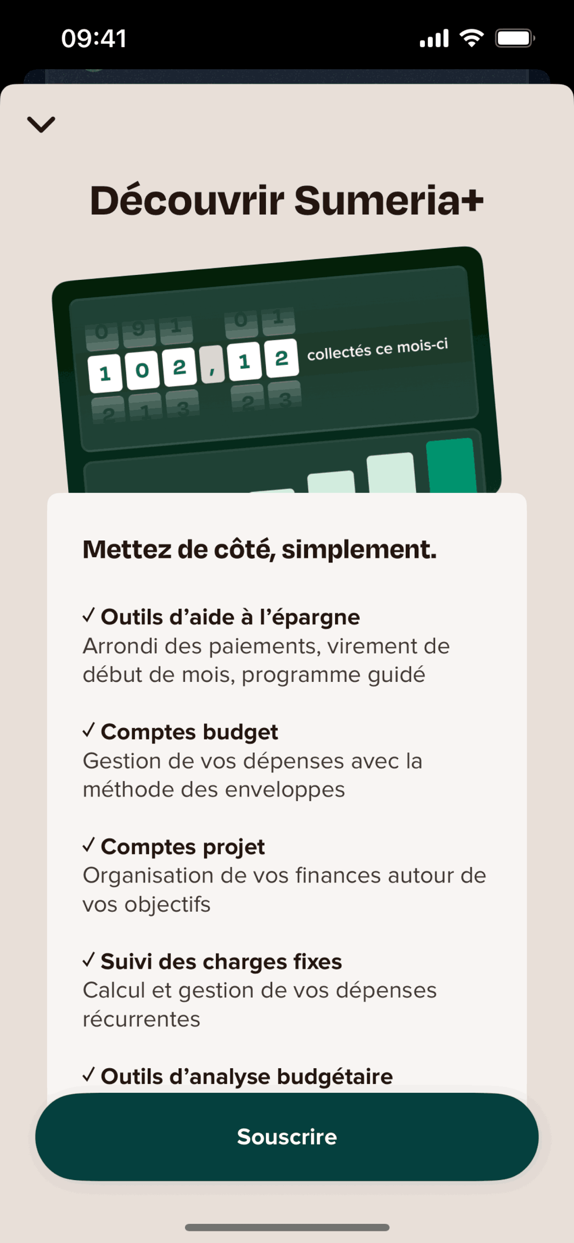 Sumeria iOS Finance interface screenshot 24
