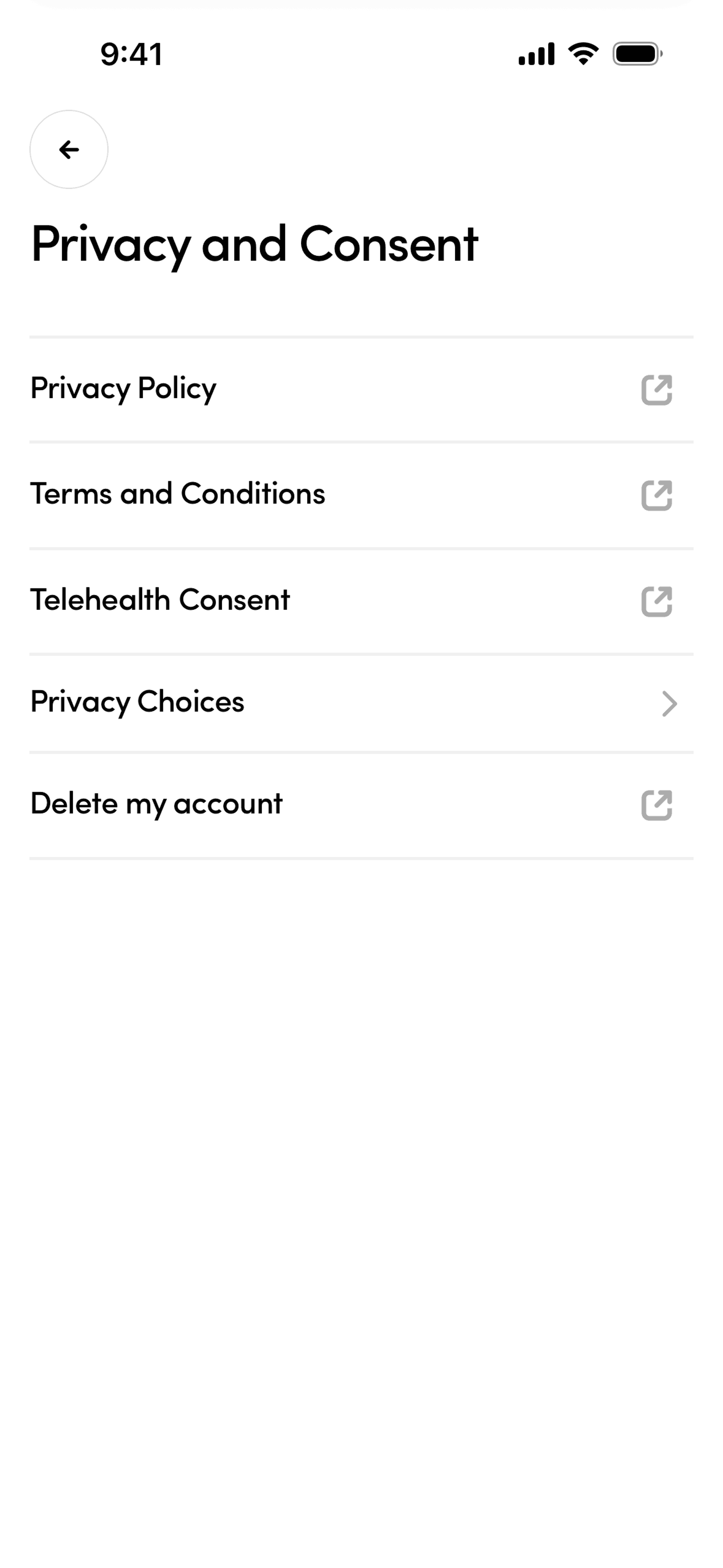 Hers iOS Medical interface screenshot 8