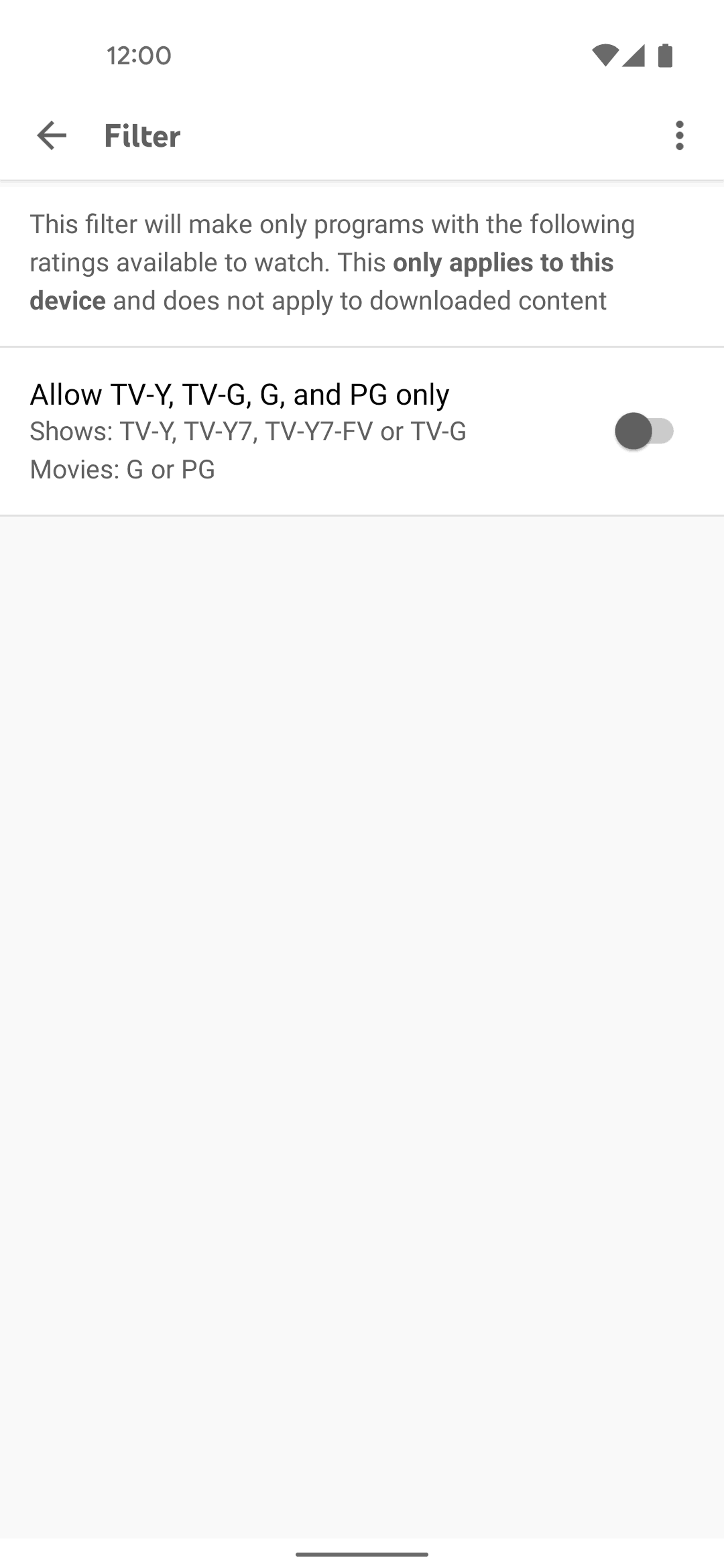 YouTube TV Android Entertainment interface screenshot 11