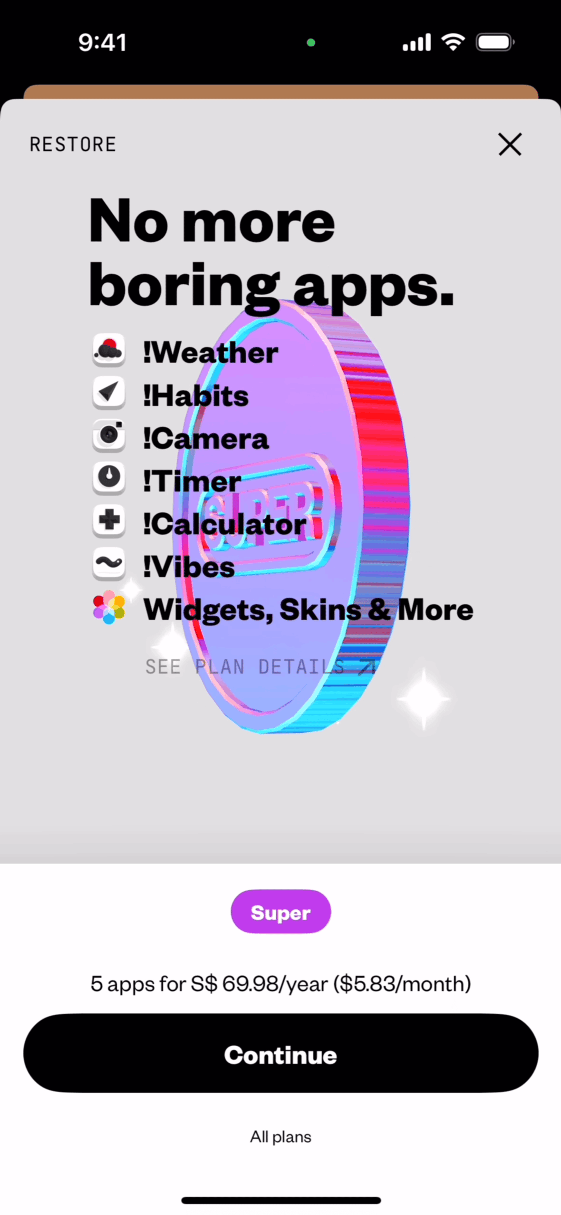 (Not Boring) Camera iOS Photo & Video interface screenshot 15