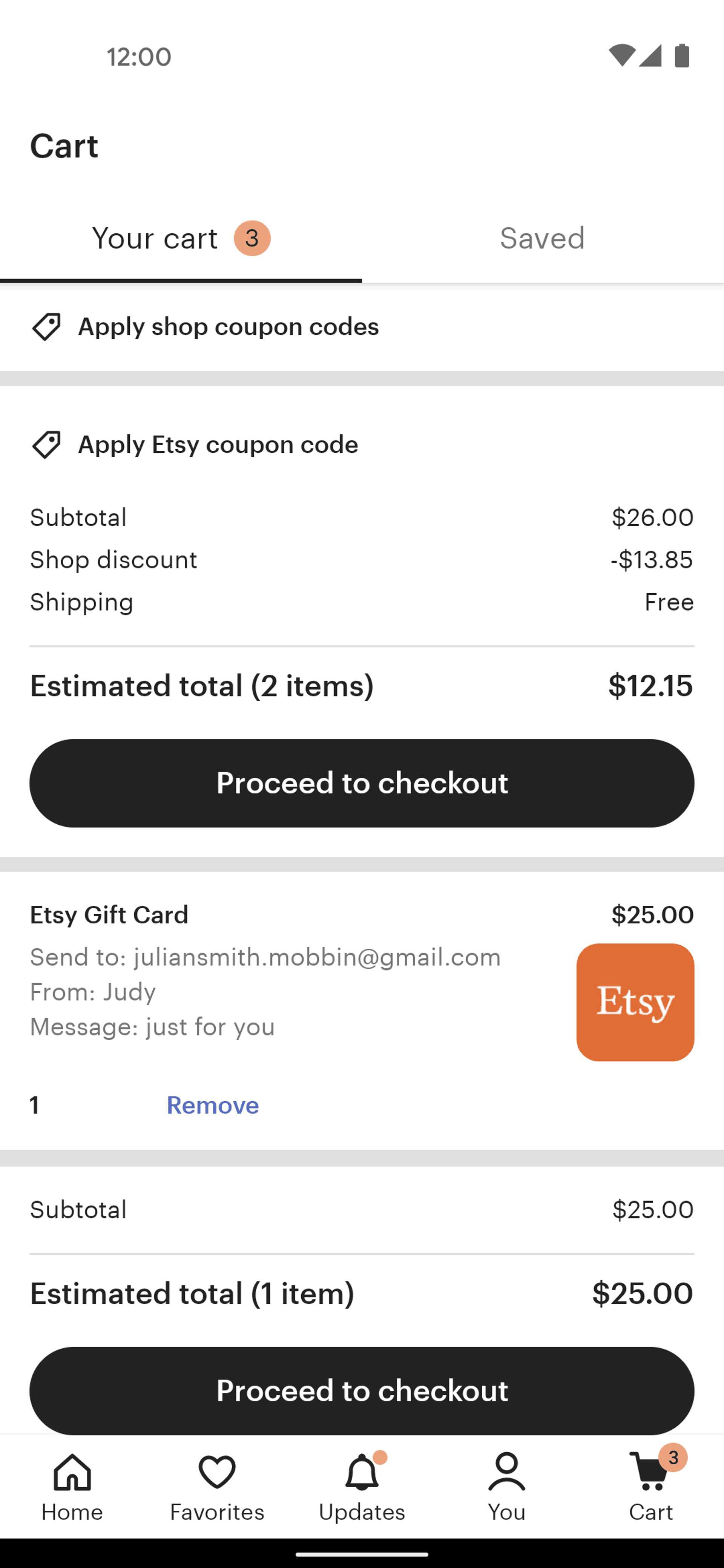 Etsy Android Shopping interface screenshot 16