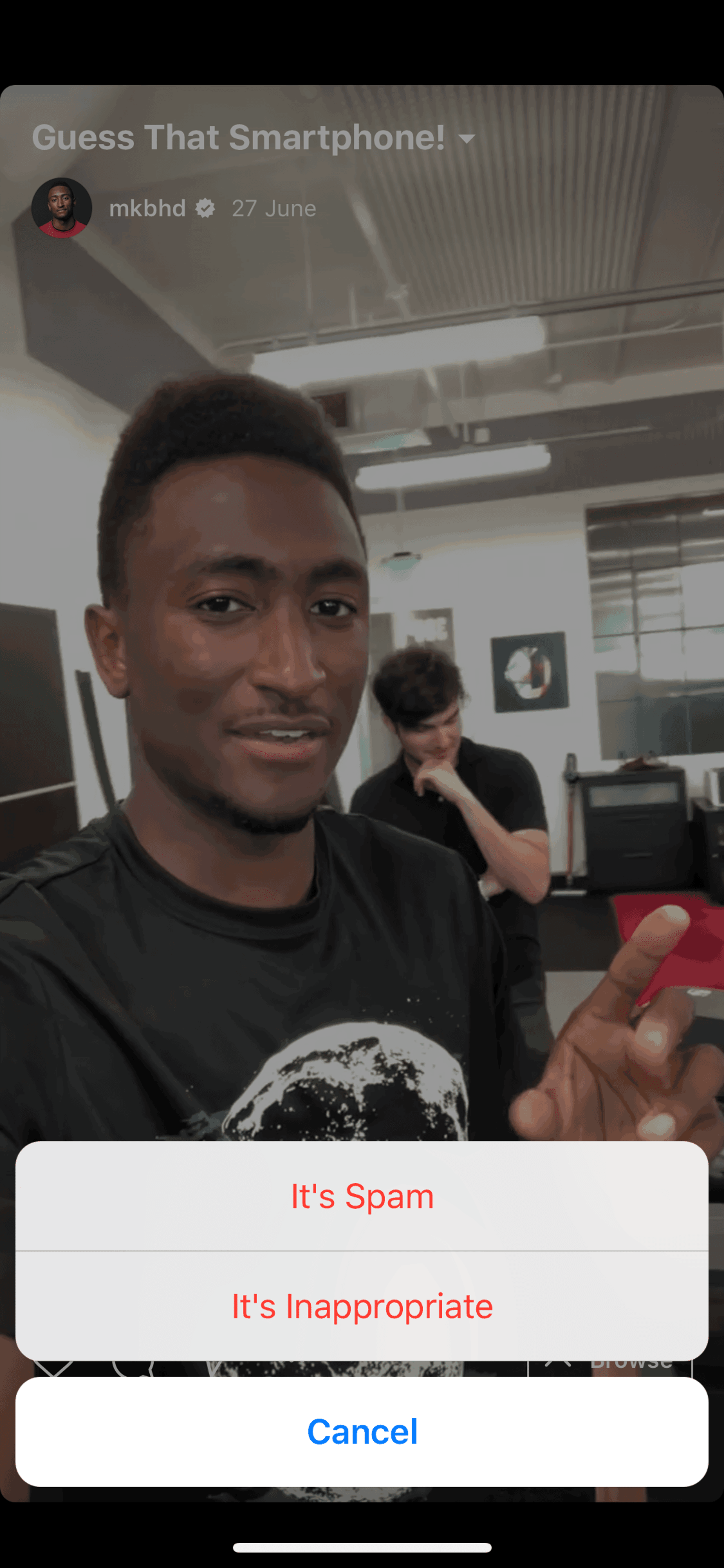 IGTV iOS Photo & Video interface screenshot 18