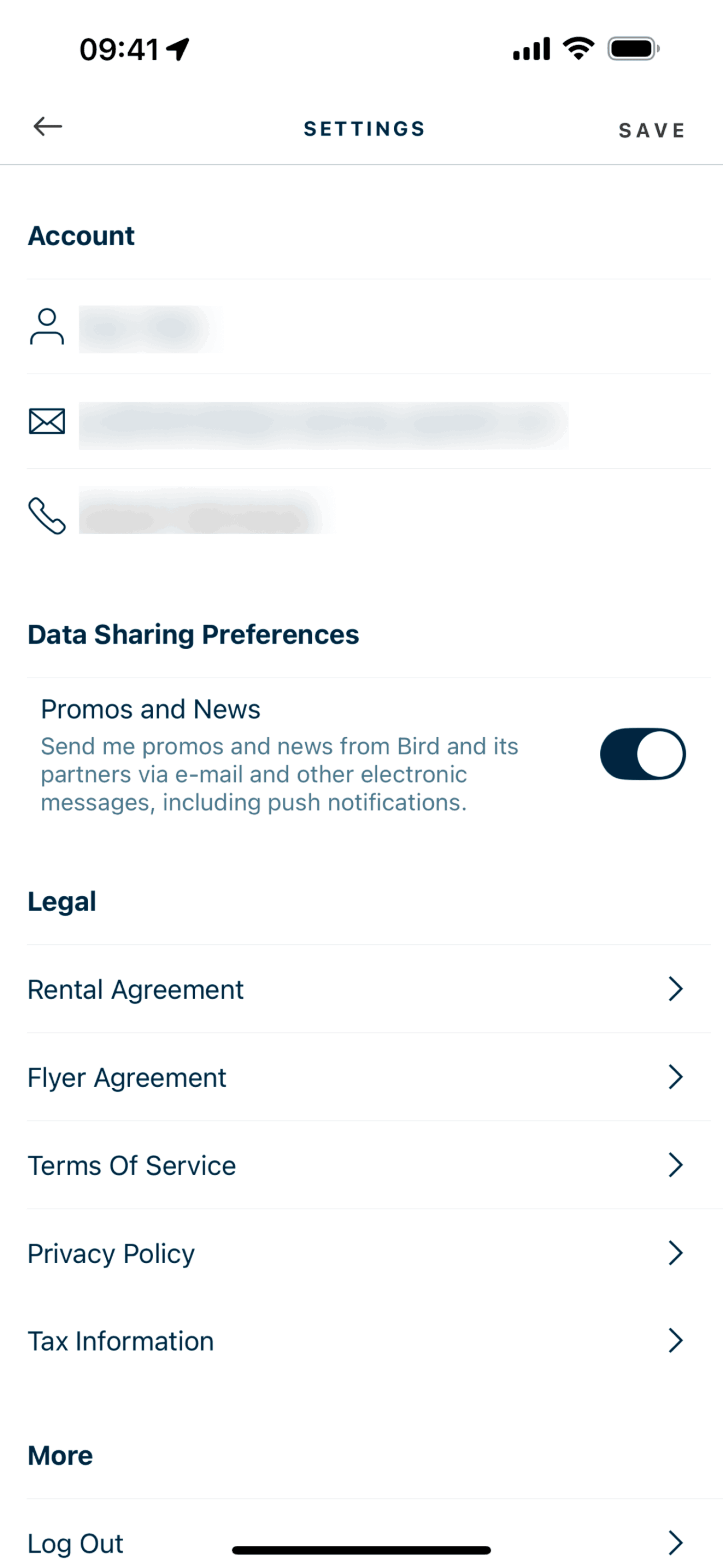 Bird iOS Travel & Transportation interface screenshot 22