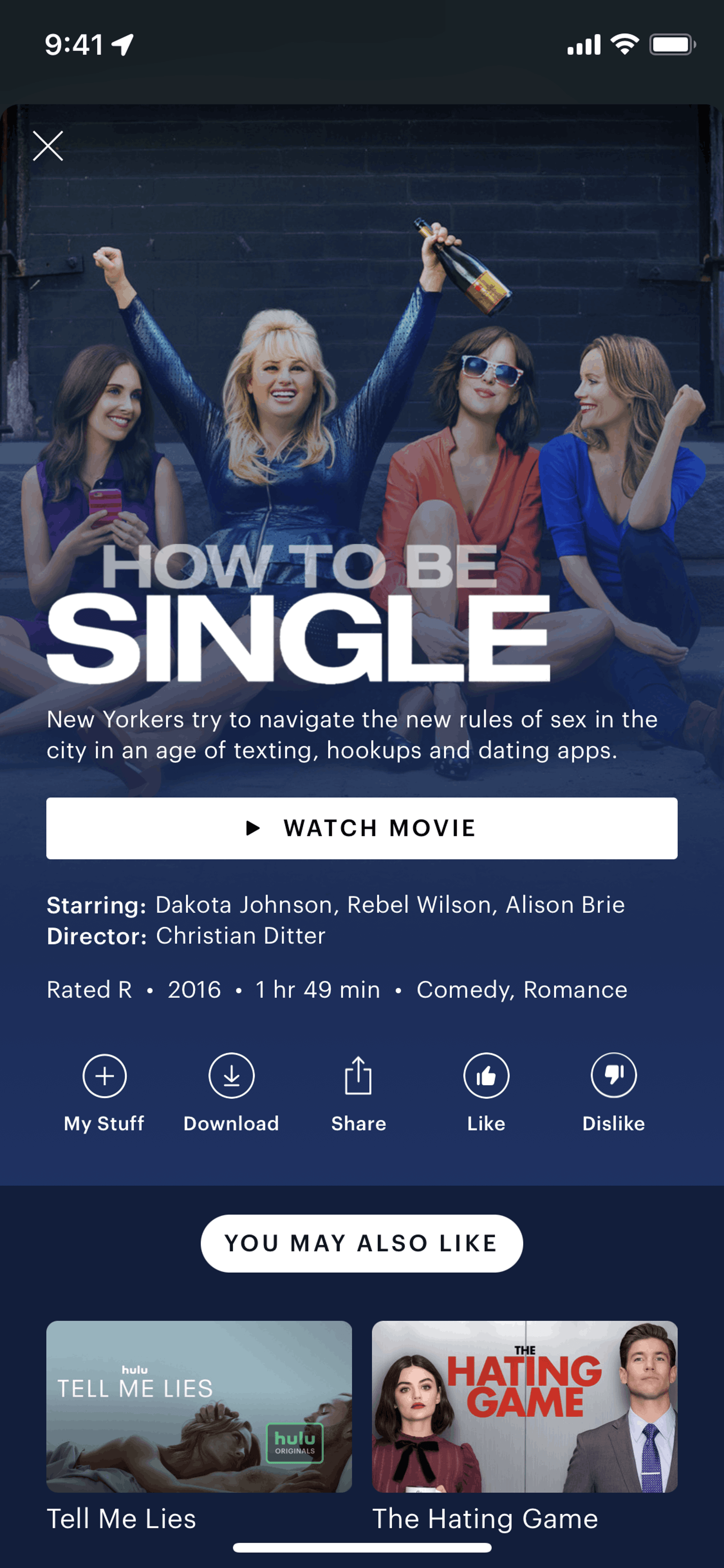 Hulu iOS Entertainment interface screenshot 13