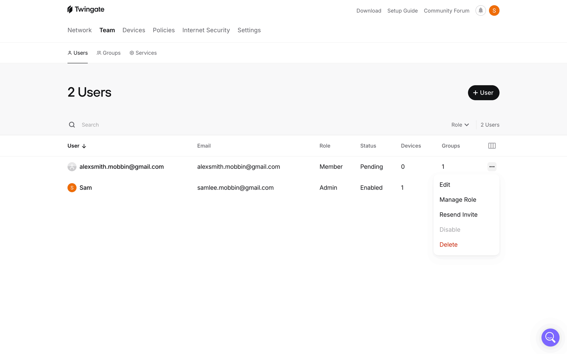Twingate Web Developer Tools interface screenshot 10