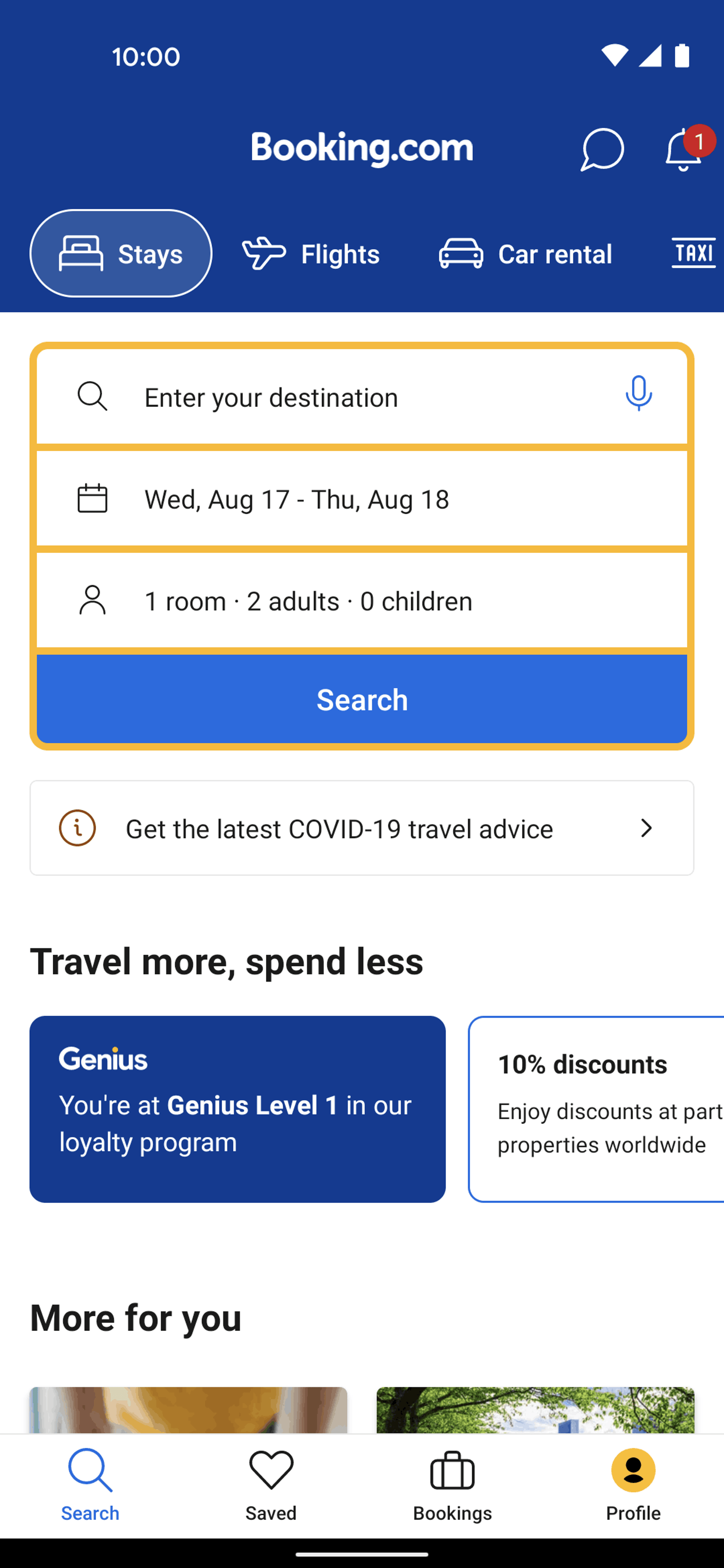 Booking.com Android Travel & Transportation interface screenshot 11