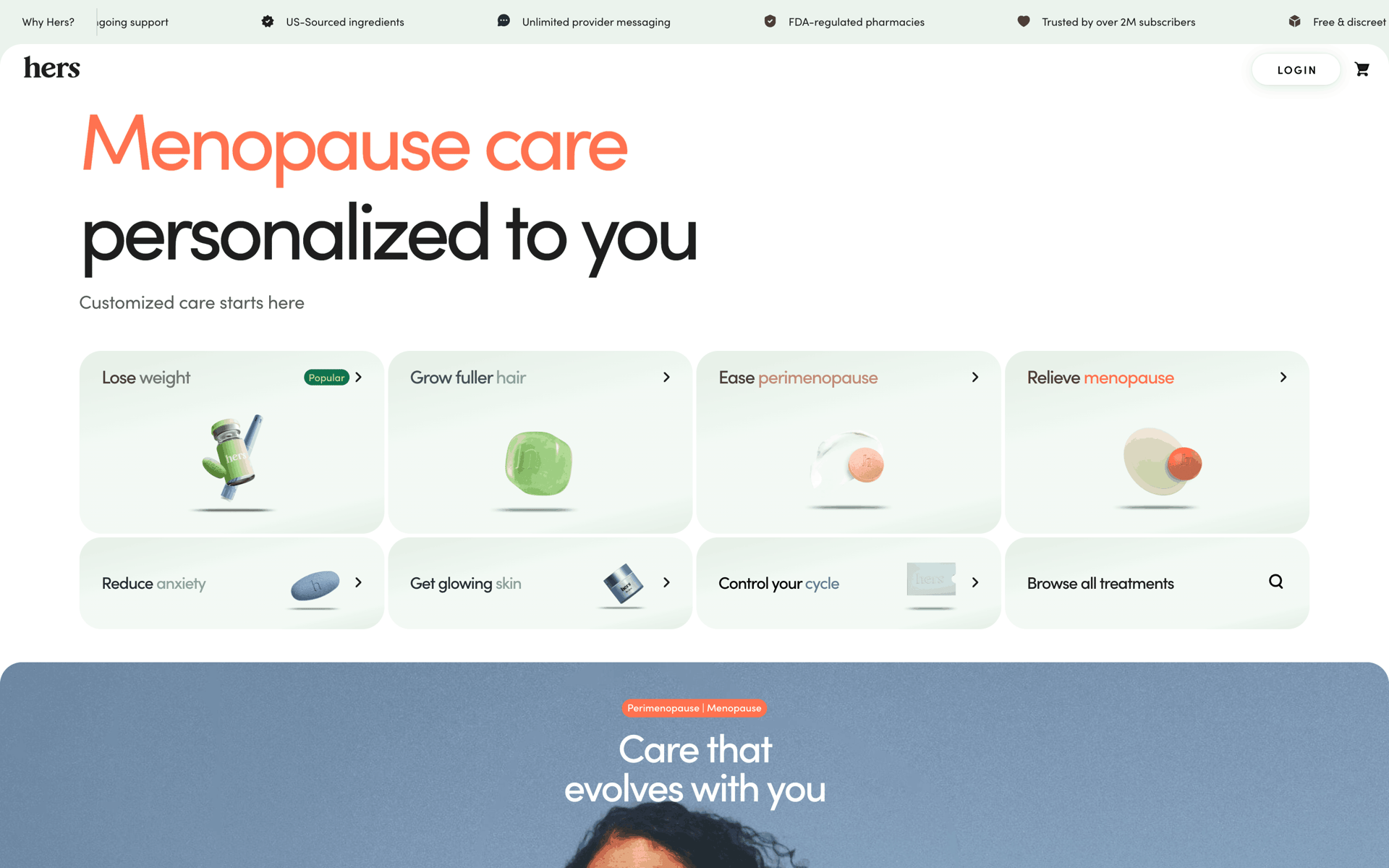 Hers Web Medical interface screenshot 14