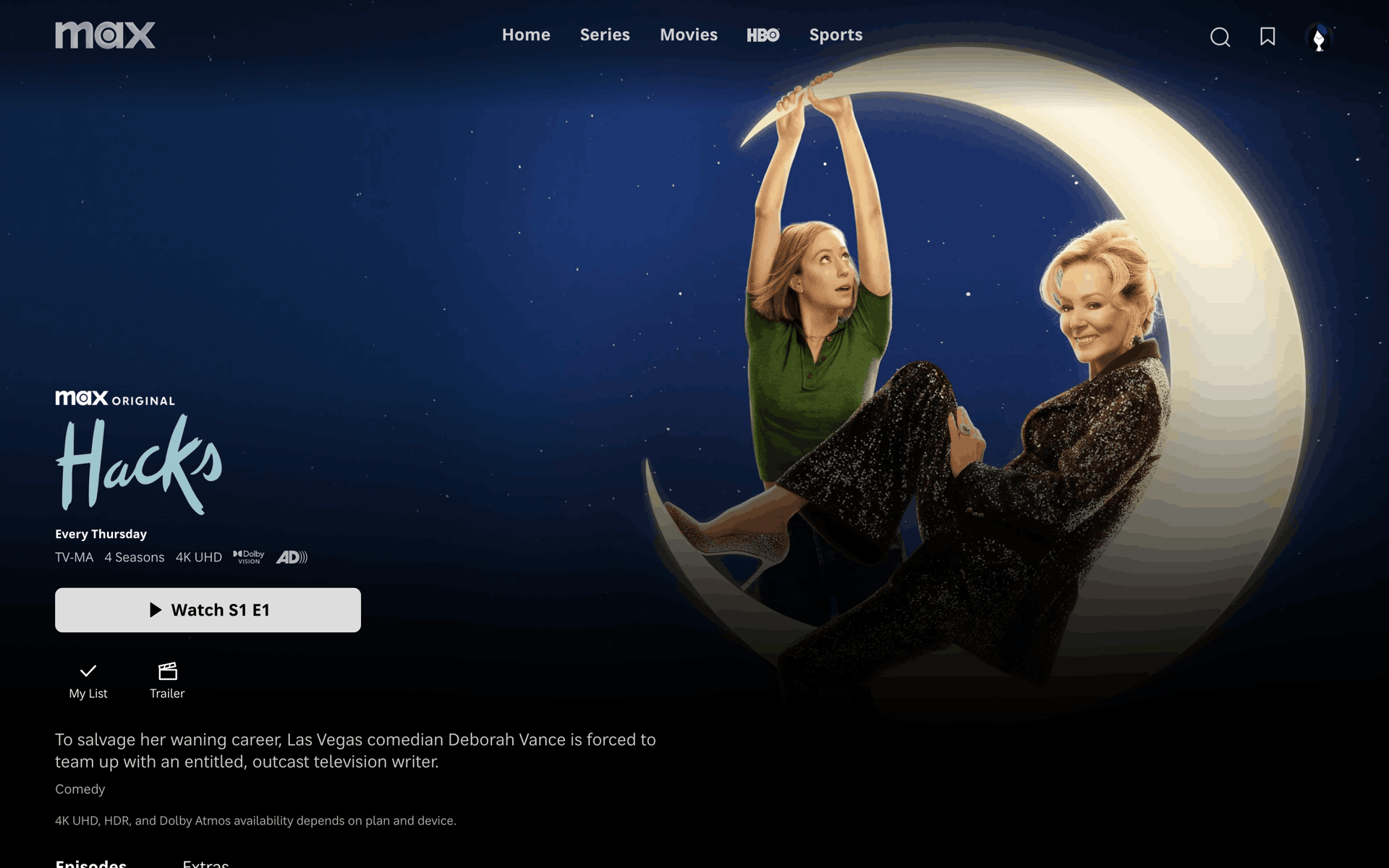 HBO Max Web Entertainment interface screenshot 18
