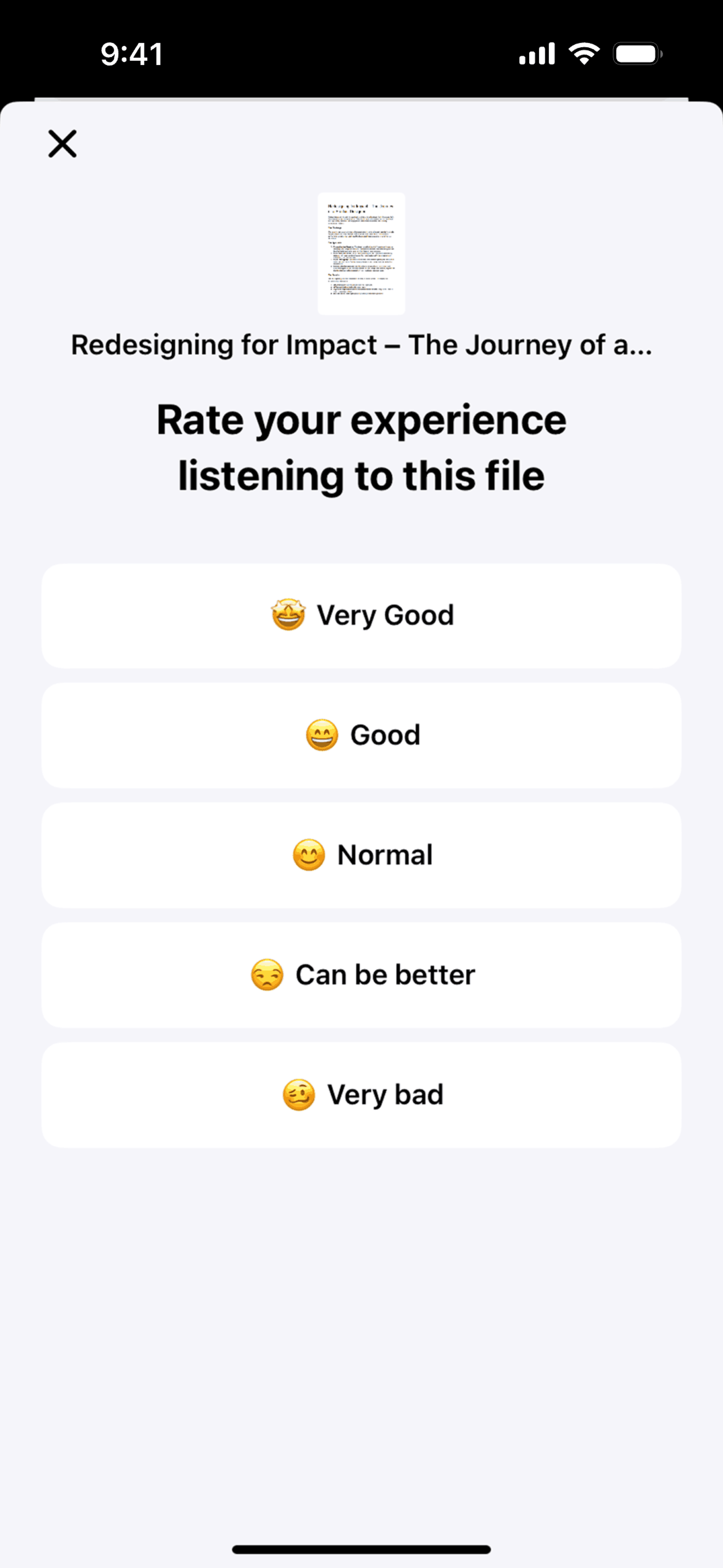 Speechify iOS Productivity interface screenshot 6
