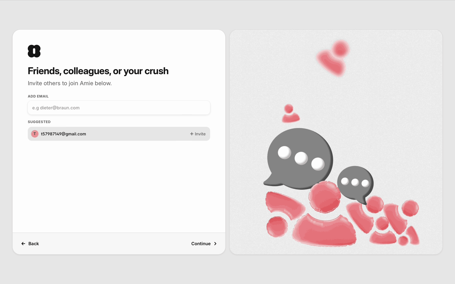 Amie Web AI interface screenshot 10