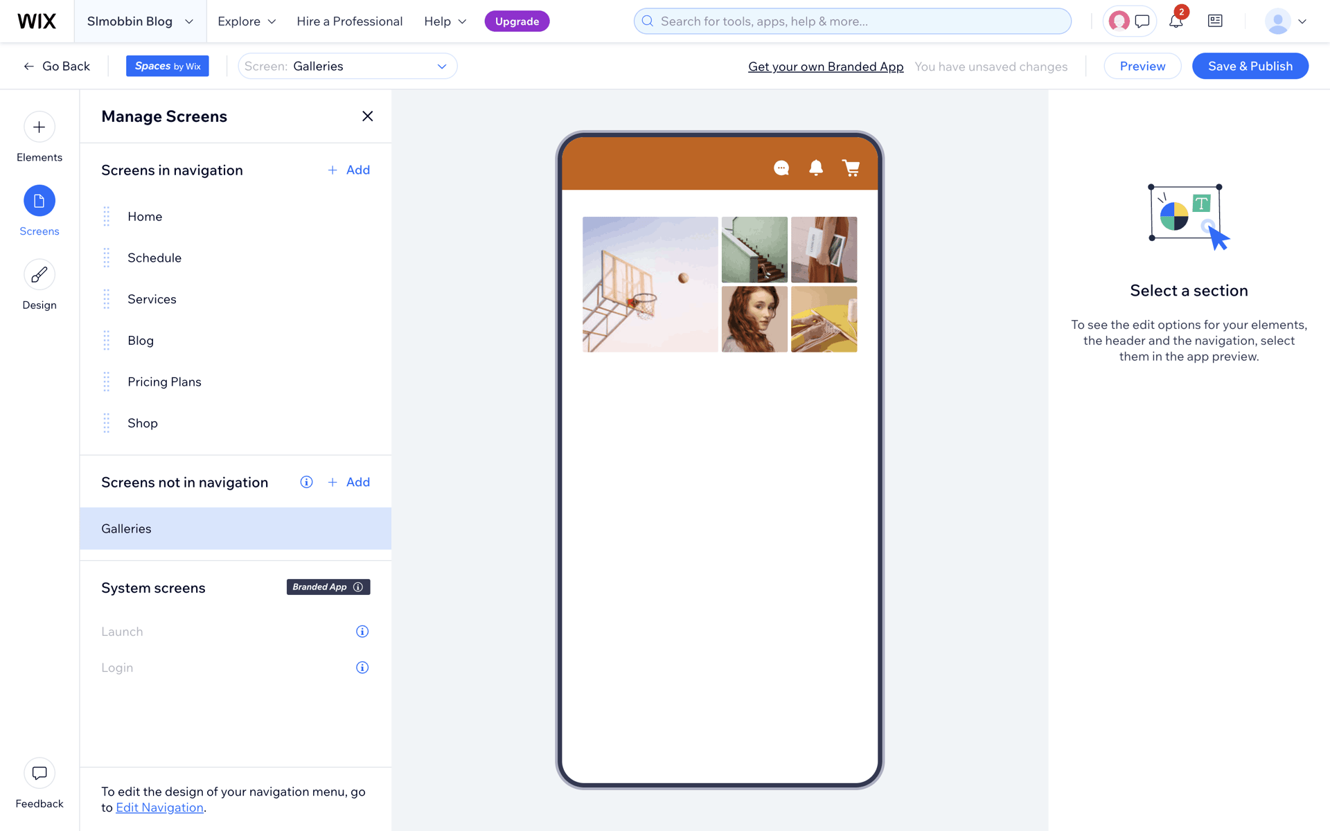 Wix Web Business interface screenshot 10