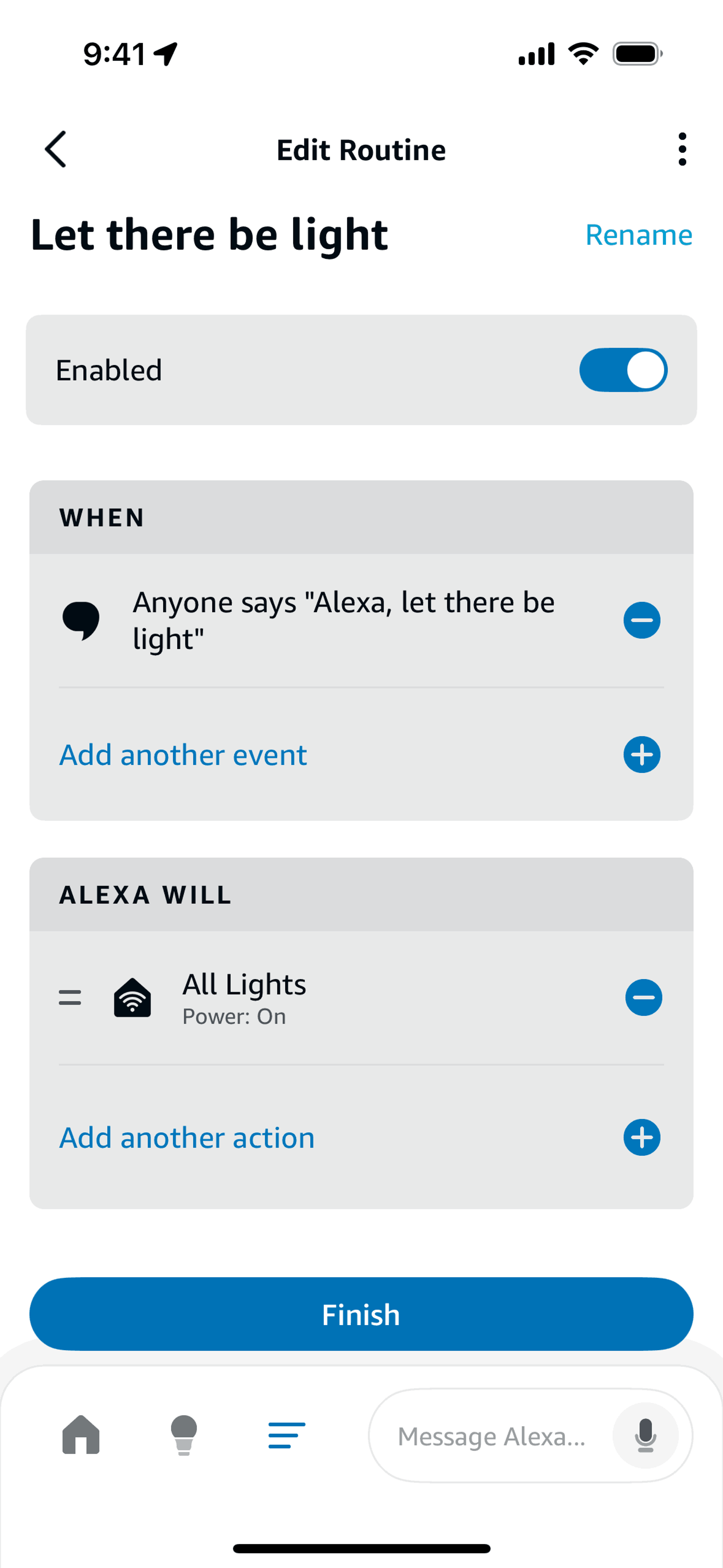 Amazon Alexa iOS Lifestyle interface screenshot 14
