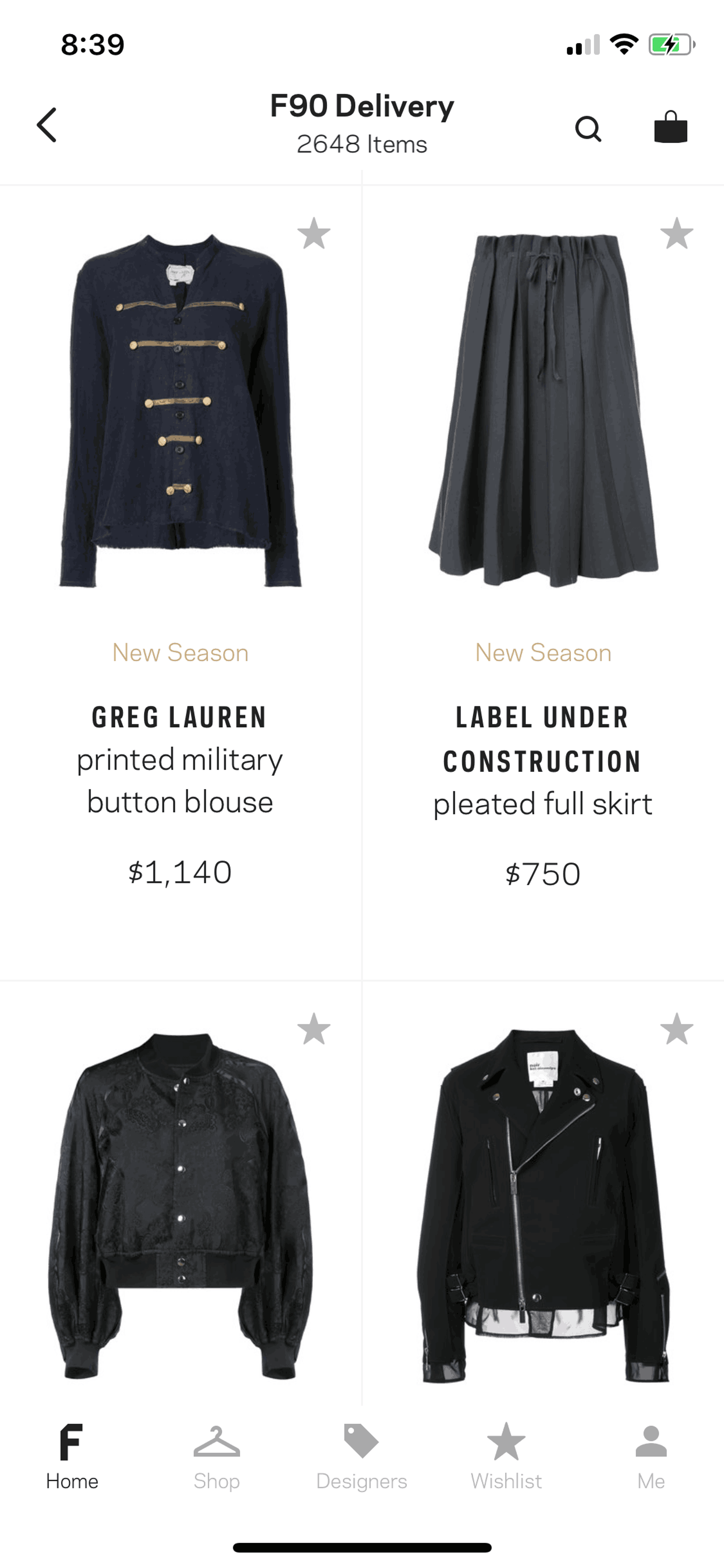 FARFETCH iOS Shopping interface screenshot 20