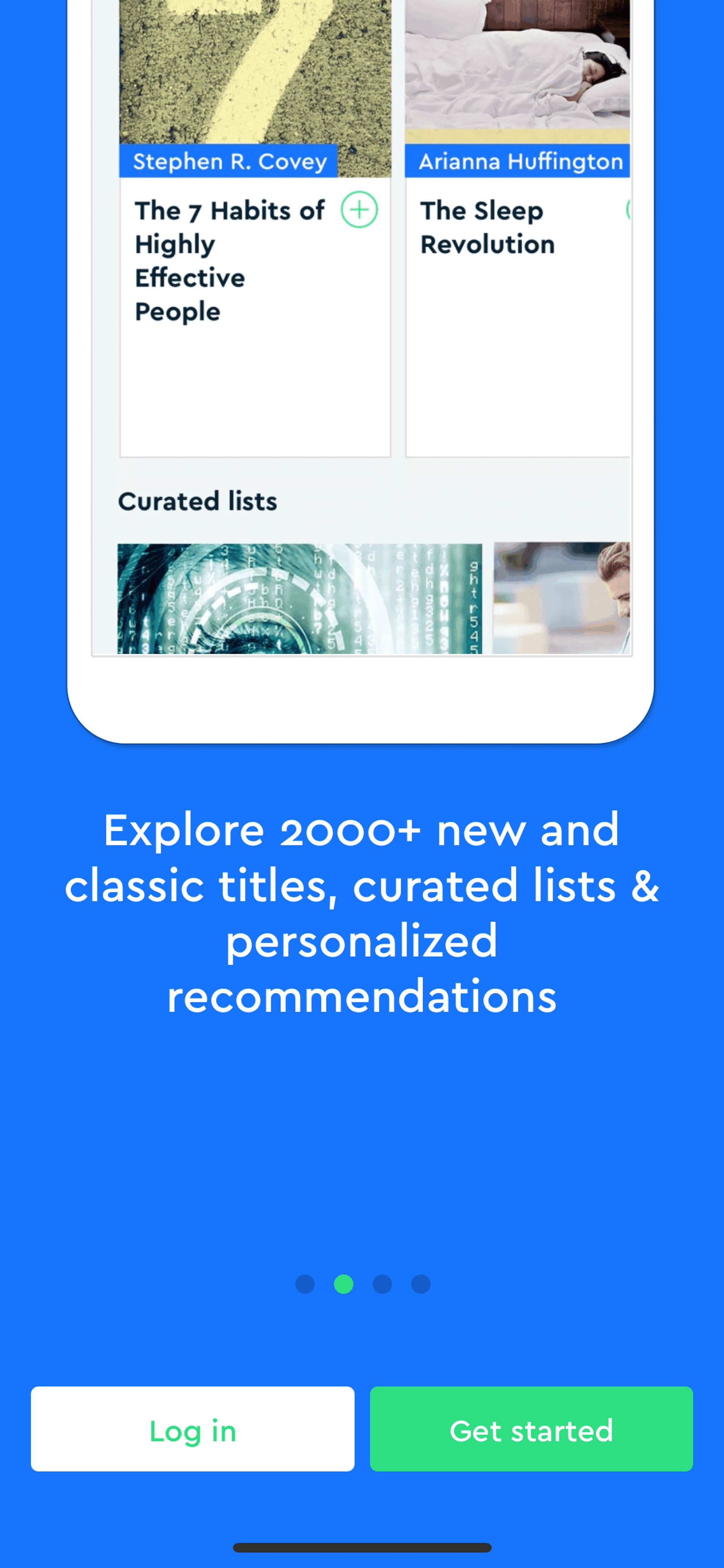 Blinkist iOS Education interface screenshot 3