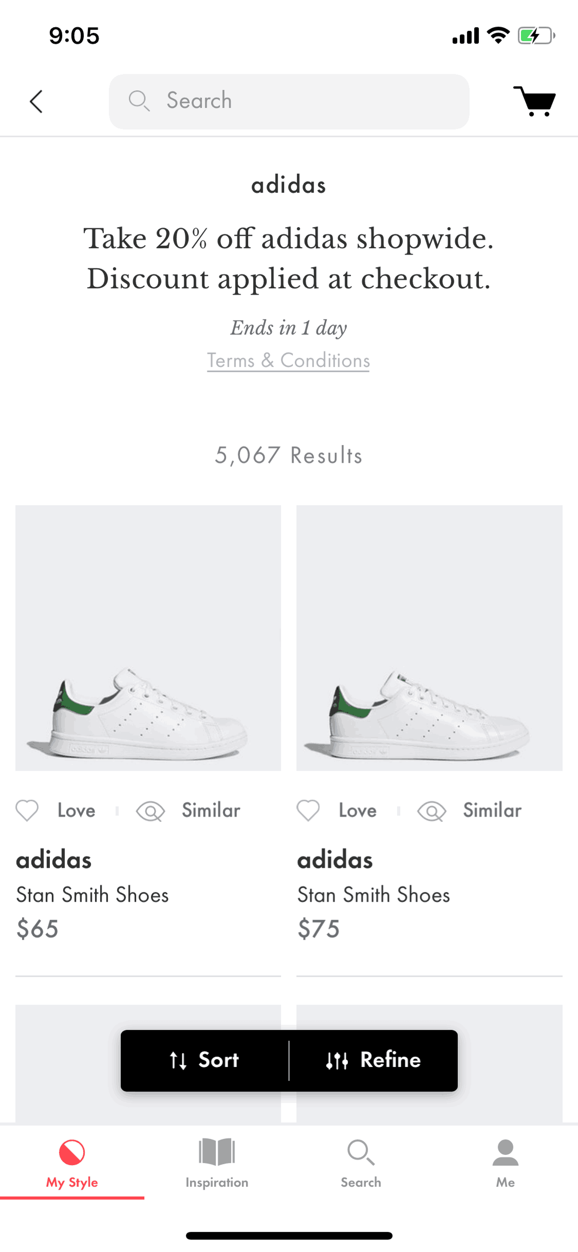 Spring iOS Shopping interface screenshot 24