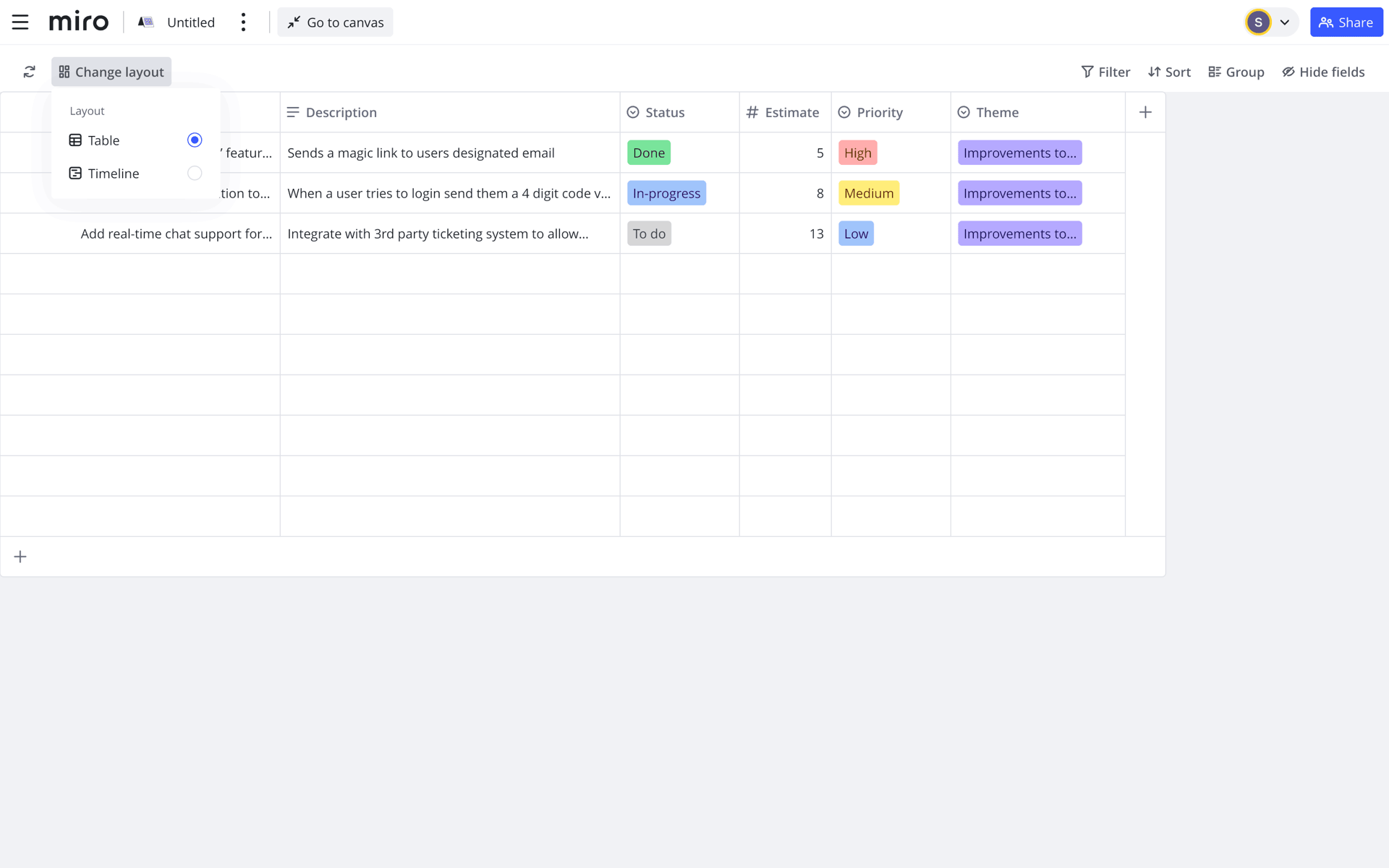 Miro Web Collaboration interface screenshot 13
