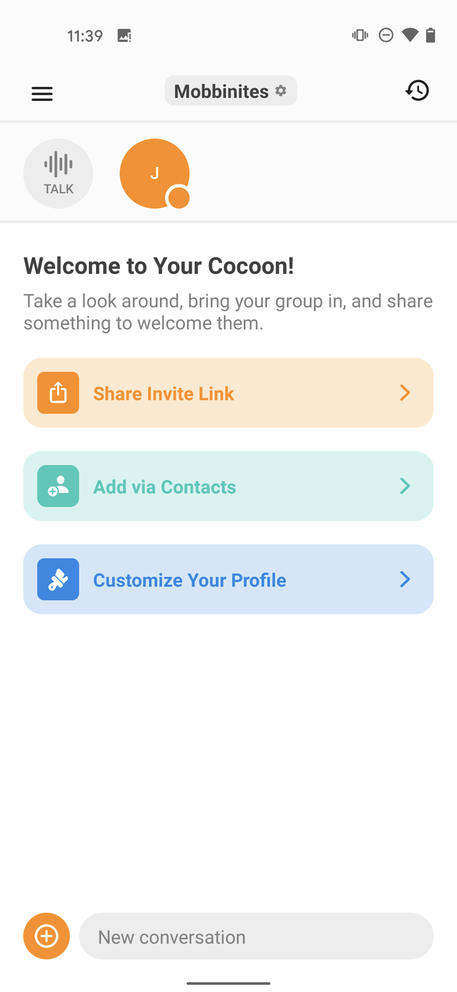 Cocoon Android Social Networking interface screenshot 19