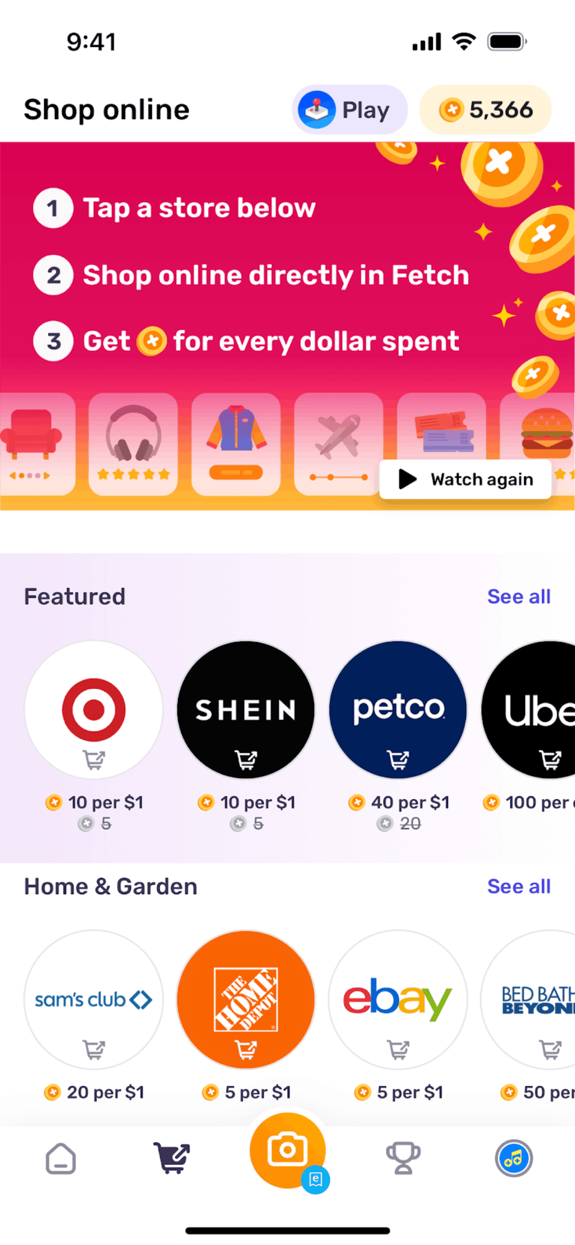Fetch iOS Shopping interface screenshot 24