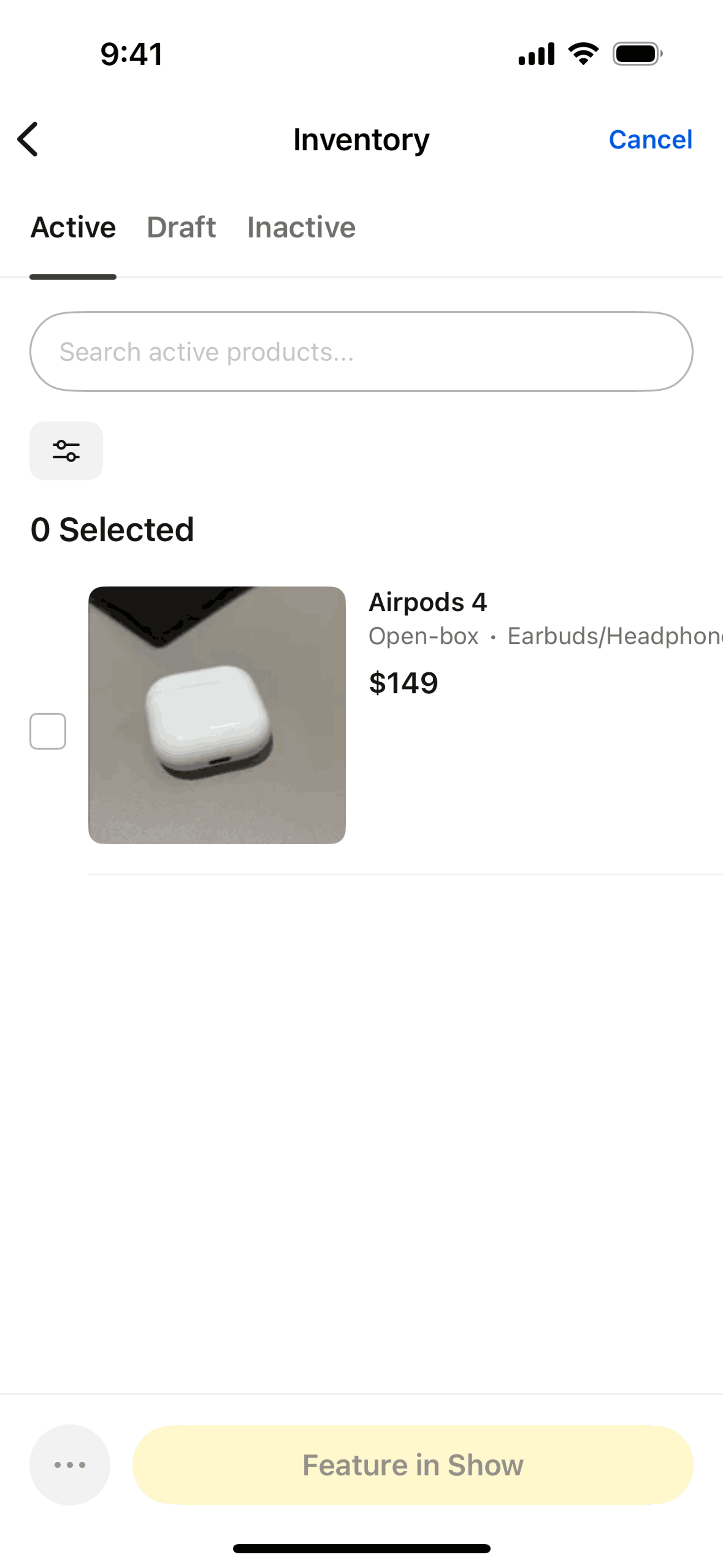 Whatnot iOS Shopping interface screenshot 15