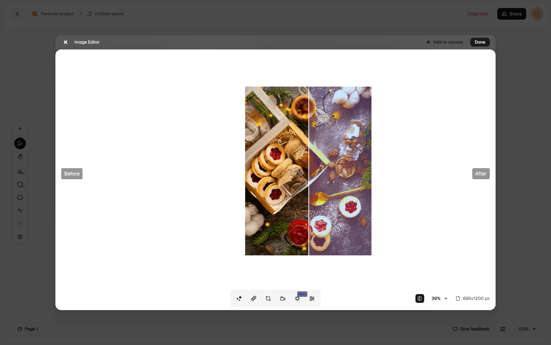 Magnific Web Photo & Video interface screenshot 5