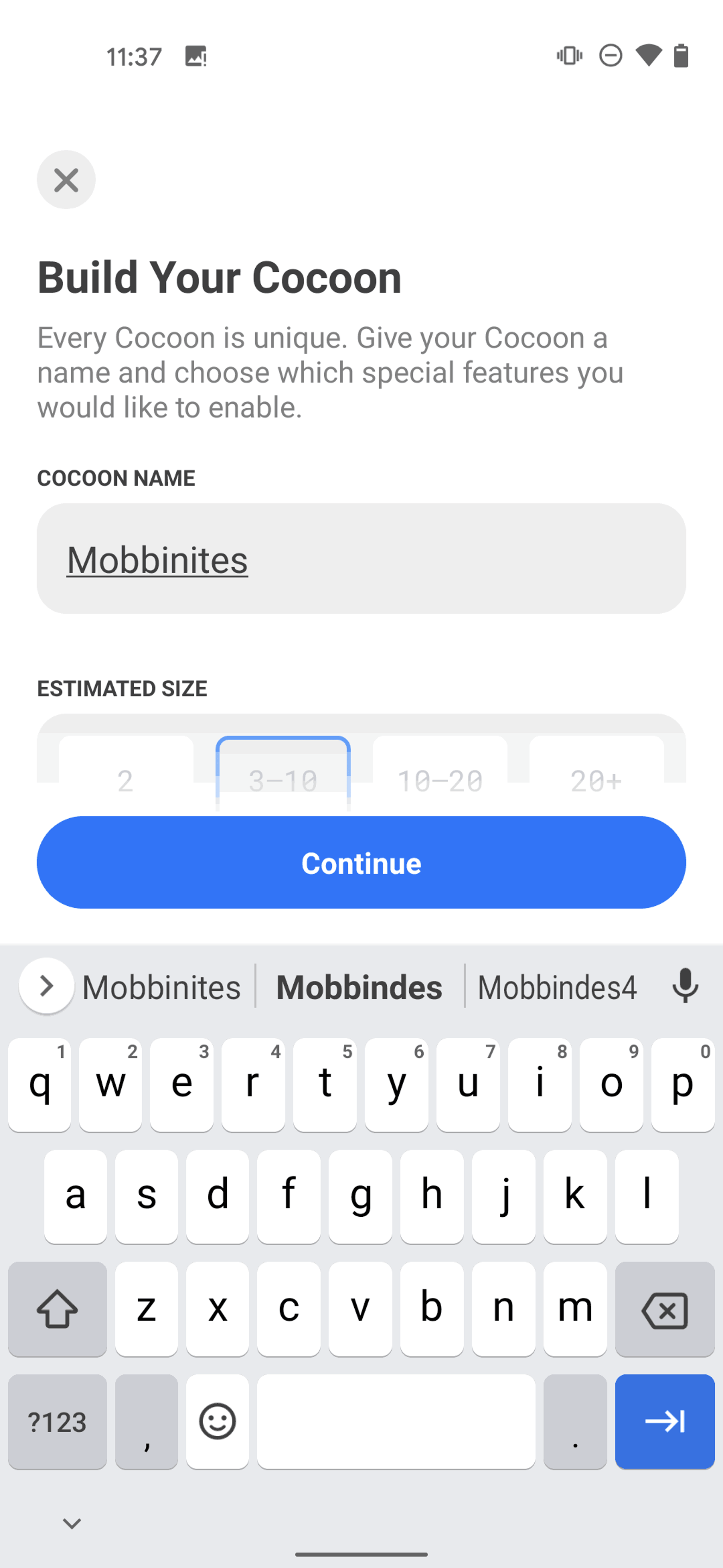 Cocoon Android Social Networking interface screenshot 11